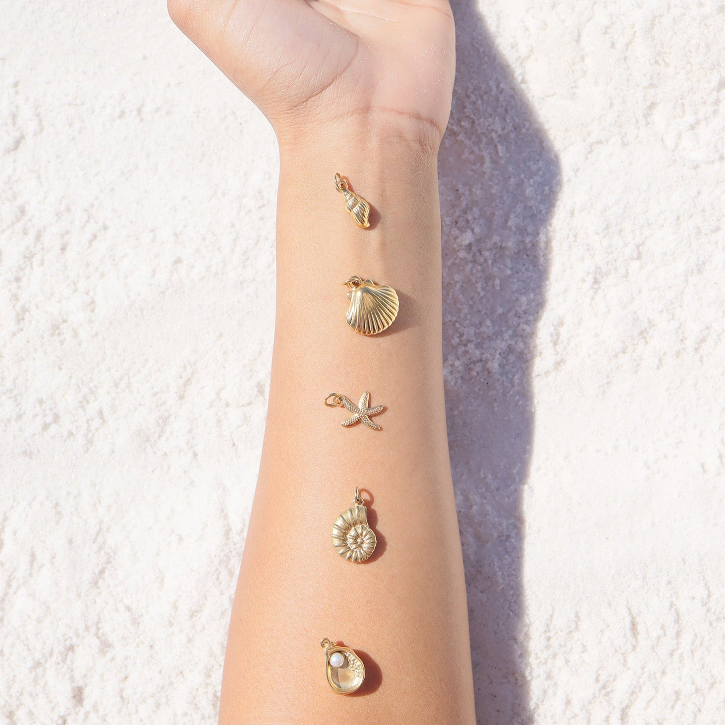 18K Gold PVD Stainless Steel Starfish Charm / PDL0185、mySite、dreamappss