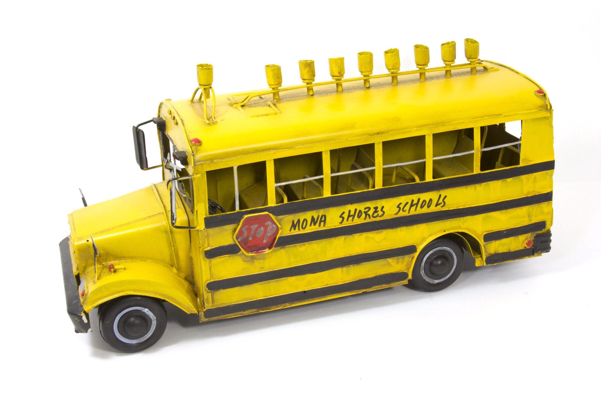 Antique Metal School Bus Menorah、mySite、topwebapps