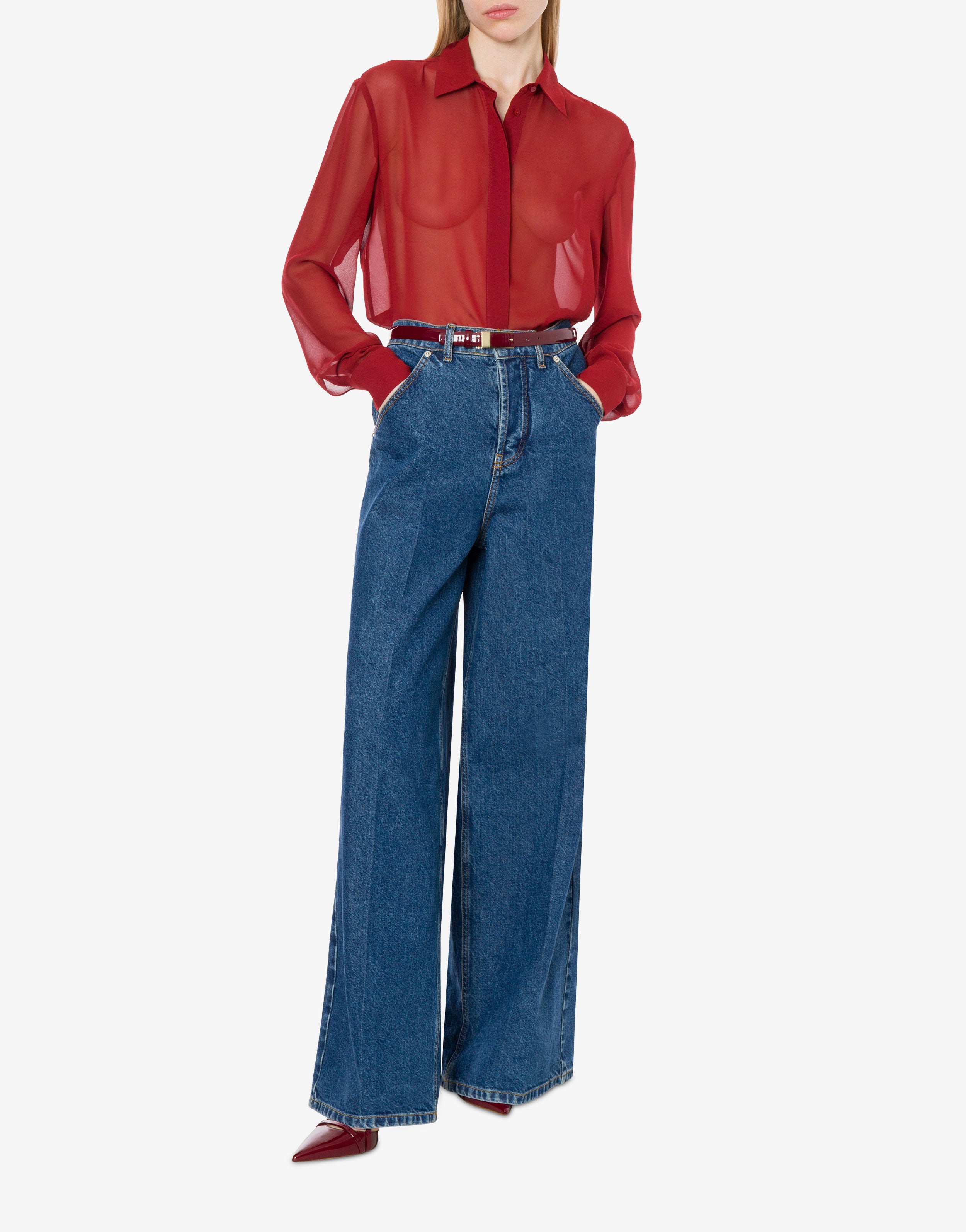 Camicia in georgette、mySite、aoinhome