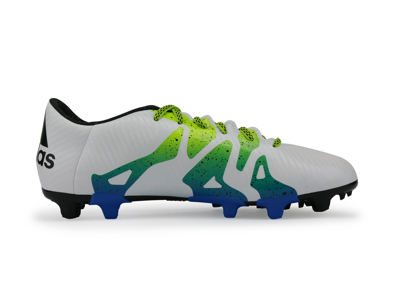 adidas Men's X 15.3 FG/AG White/Core Black/Solar Slime、mySite、bottomscart
