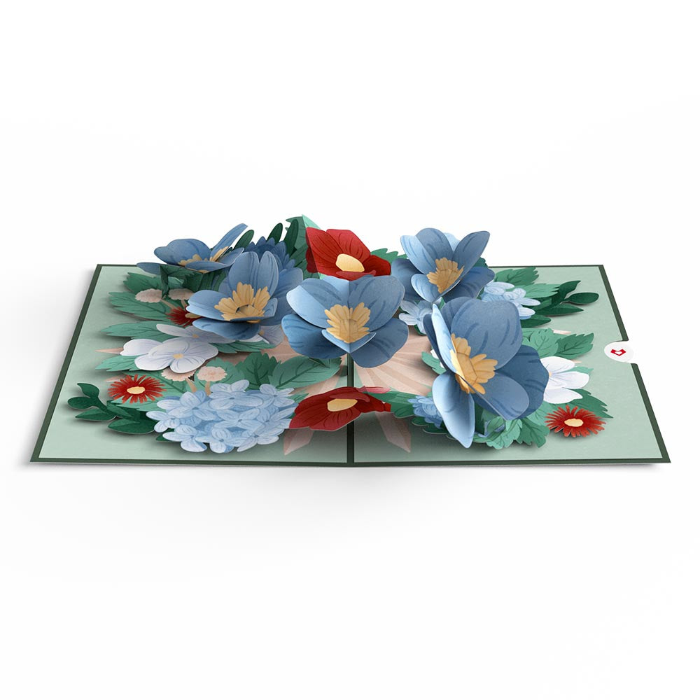 Winter Frosted Botanicals Pop-Up Card、mySite、solidvoid