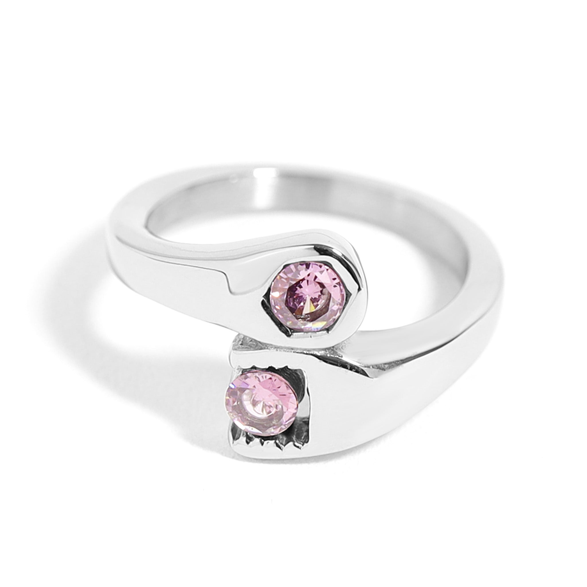 CZ Wrench Polished Stainless Steel Ring / SCR3075、mySite、dreamappss