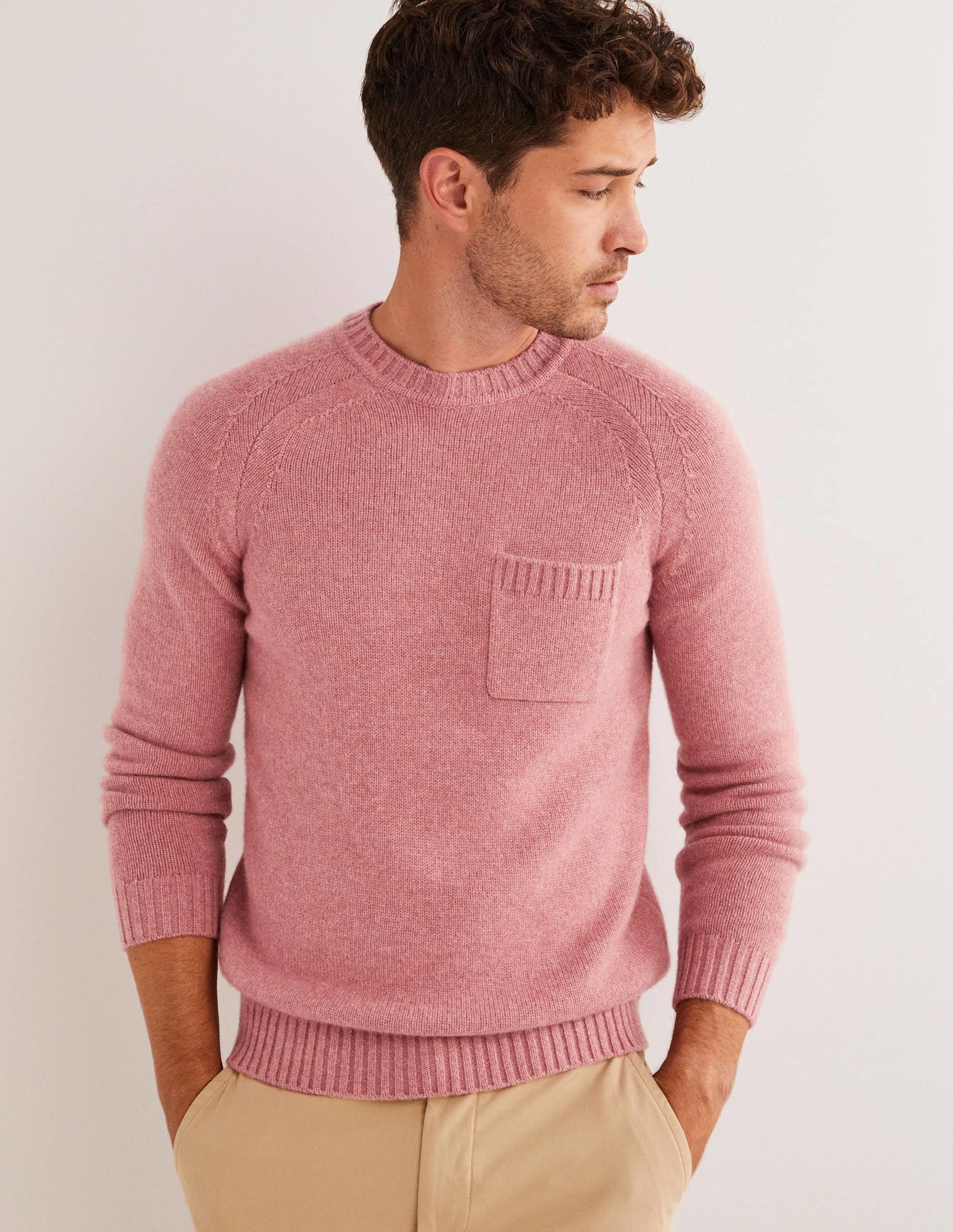  Chunky Cashmere Crew Jumper-Dusty Red、mySite、ashleygrahame