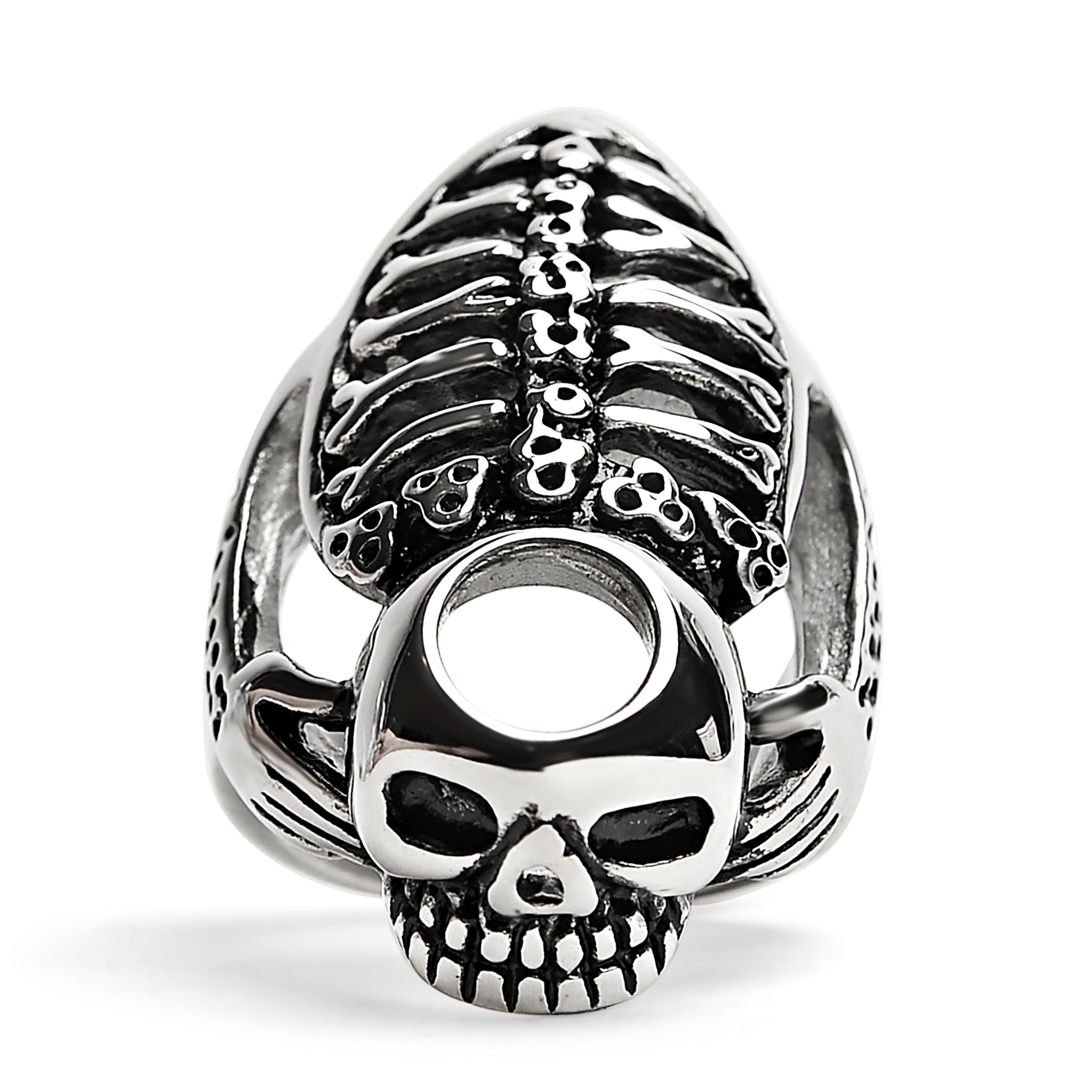 Detailed Skeleton Stainless Steel Ring / SCR3033、mySite、dreamappss