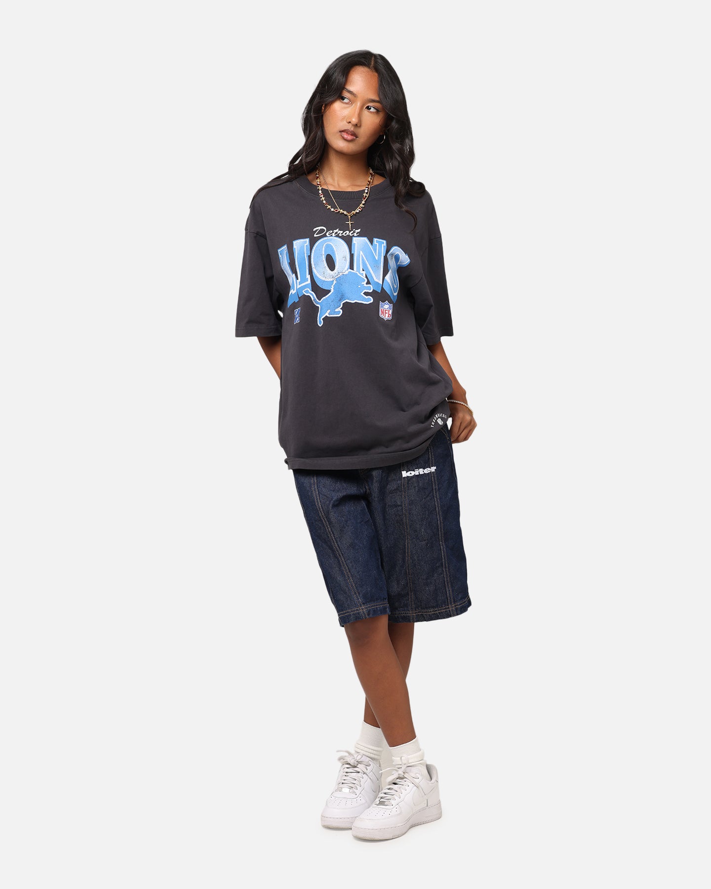 Mitchell & Ness Detroit Lions Arch T-Shirt Faded Black、mySite、zt4zffjzw