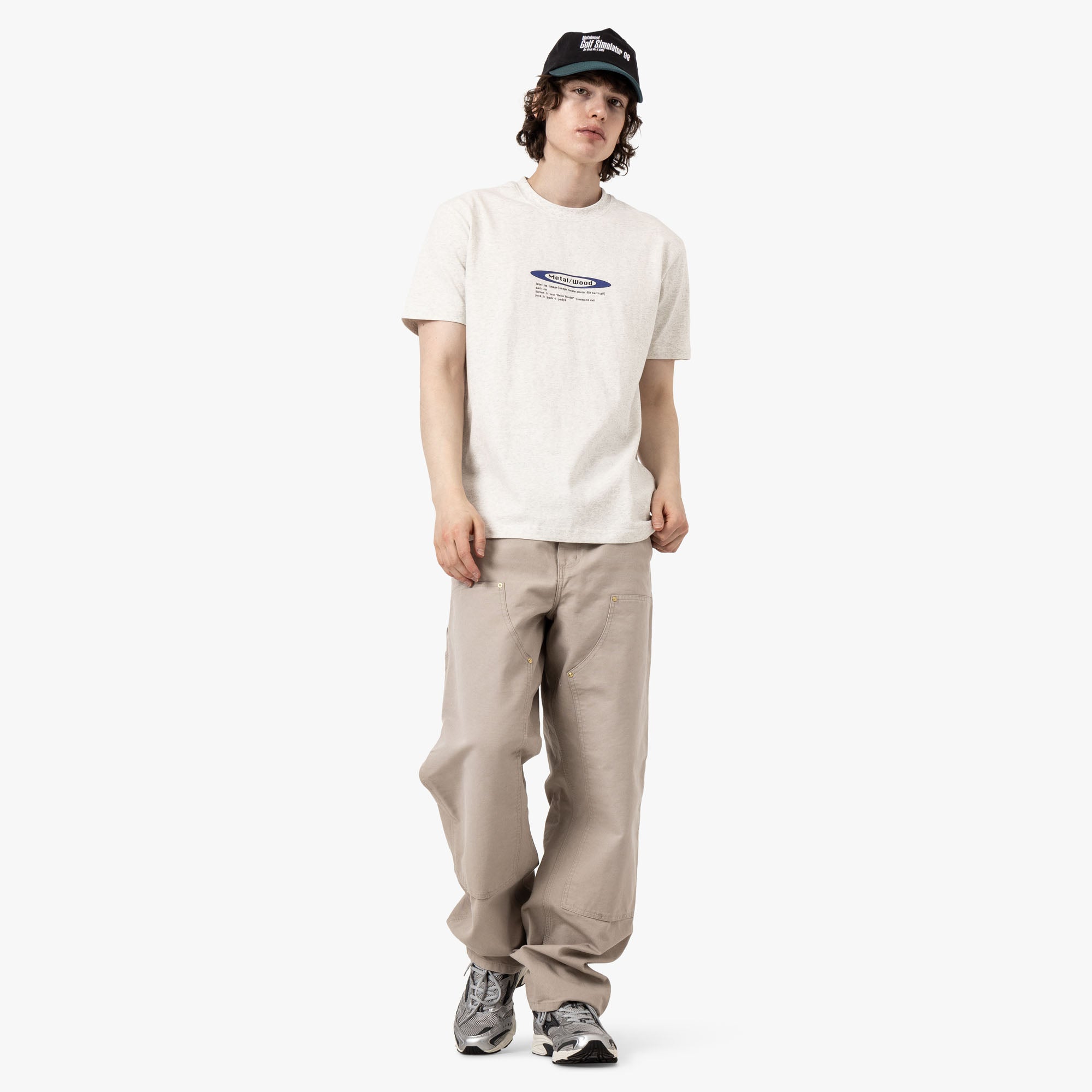  Metalwood Hello World T-Shirt Grey、mySite、merchandisen
