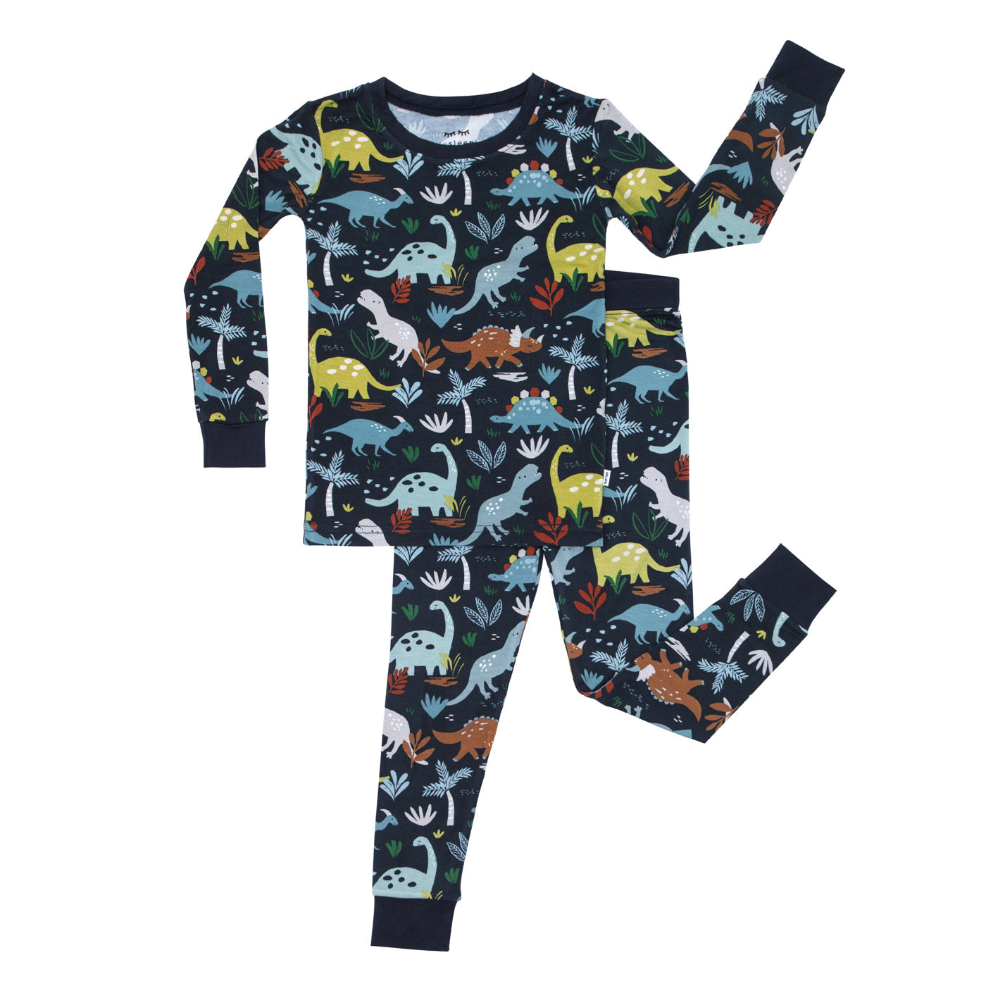  Navy Jurassic Jungle Two-Piece Pajama Set、mySite、layawaytickets