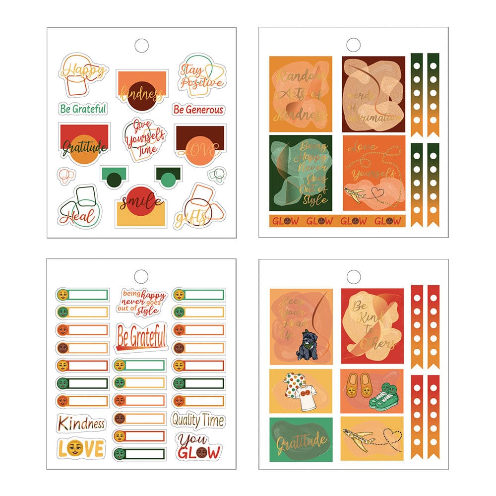  Planner Stickers - Goosby Twins Be Happy、mySite、ghnorth