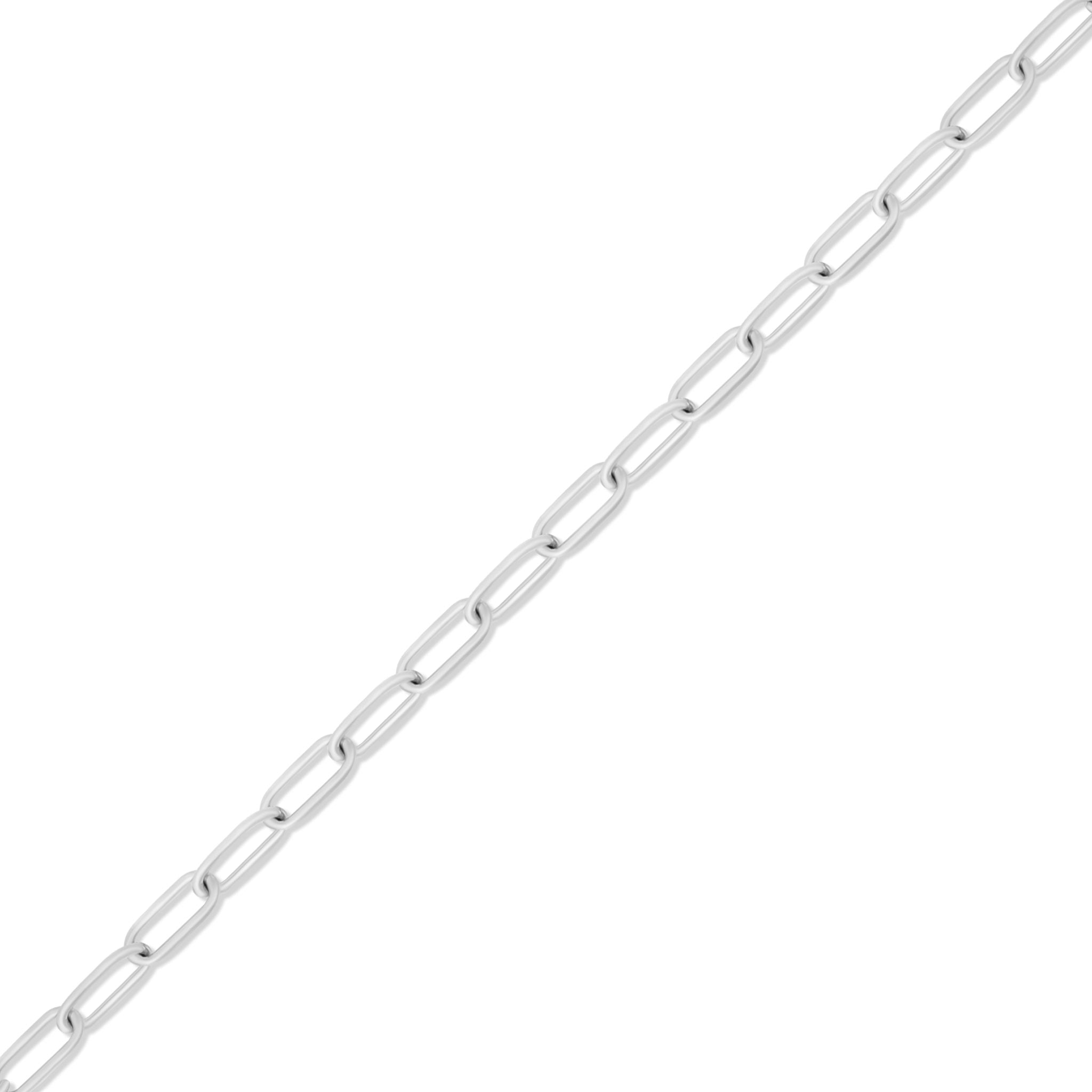2.0 mm Fine Paperclip Chain .925 Sterling Silver Permanent Jewelry Chain - By the Foot / PMJ0013、mySite、dreamappss