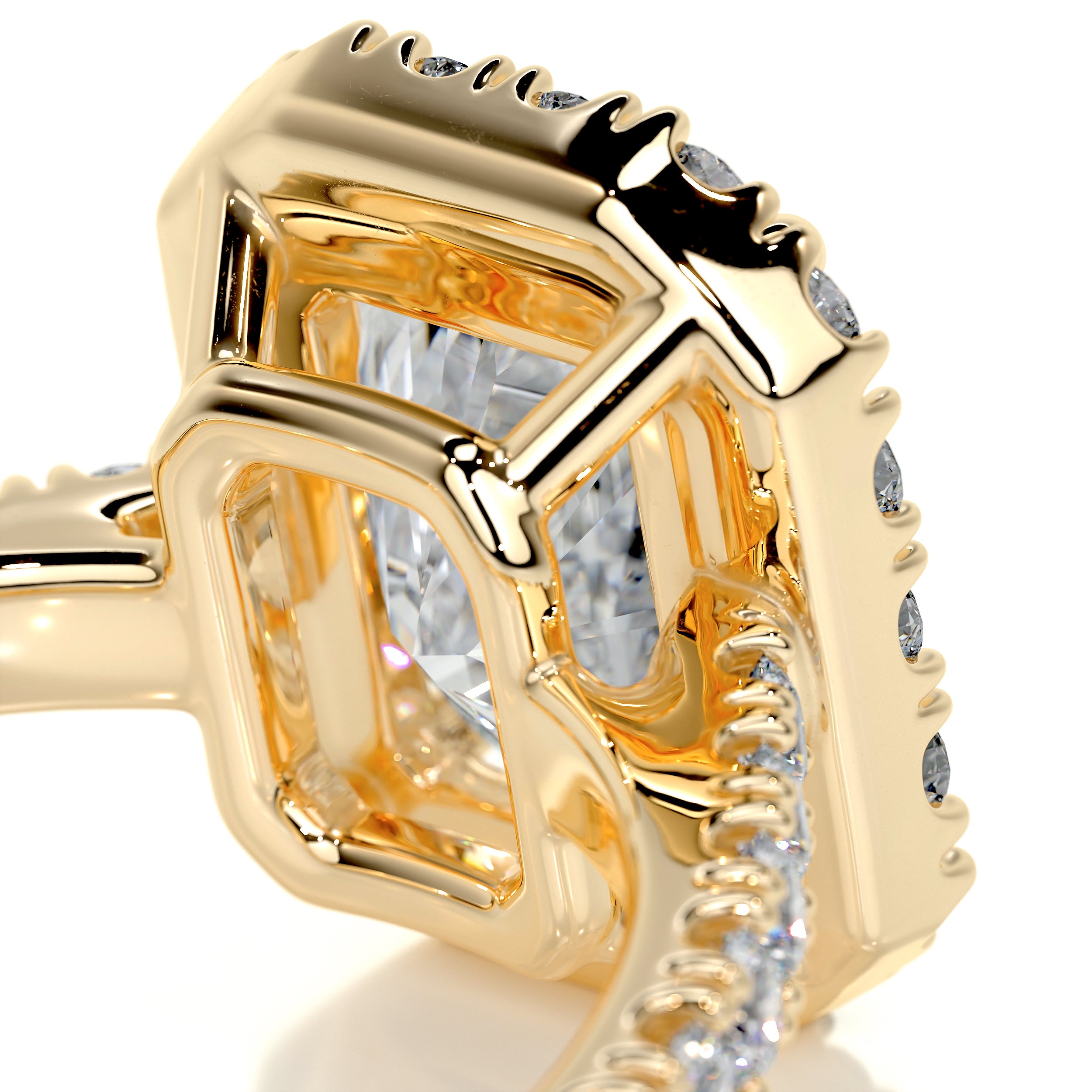 Andrea Diamond Engagement Ring -18K Yellow Gold、mySite、hinf8tx79