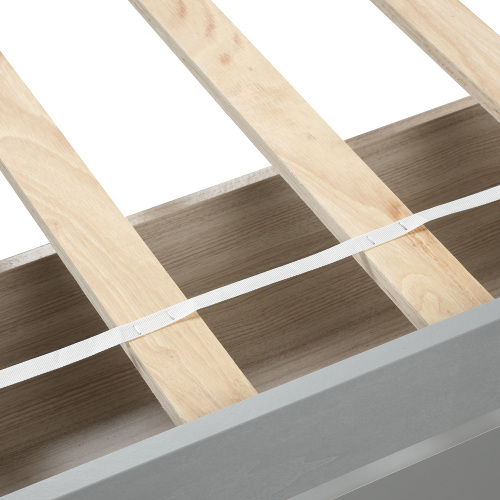 Twin Platform Storage Bed Wood Bed Frame with Two Drawers and Headboard, Espresso(Previous SKU: SF000062PAA)、、casual