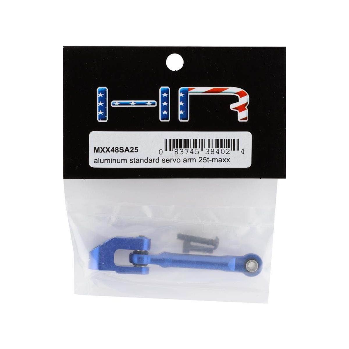  HRAMXX48SA25, Hot Racing Traxxas Maxx Aluminum Fixed Steering Link w/25T Servo Arm (Blue)、mySite、merchandisen