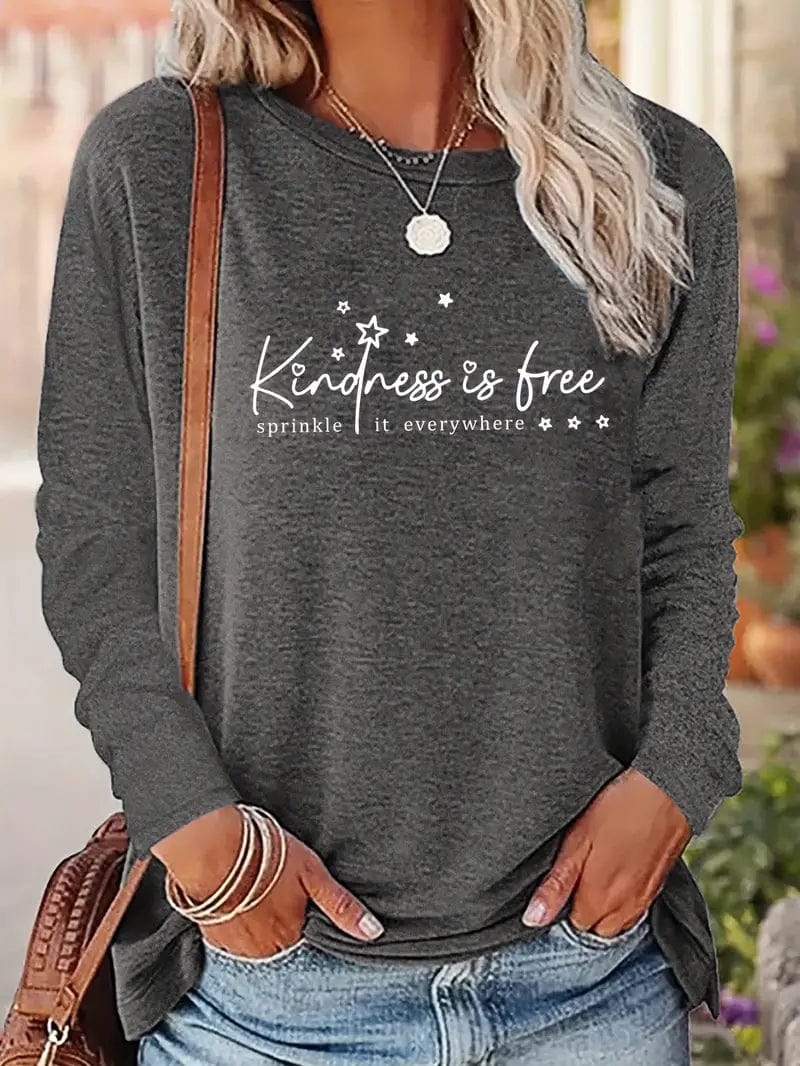 Kindness is Free Sprinkle it Everywhere Long Sleeve T Shirt、mySite、g9winljtr