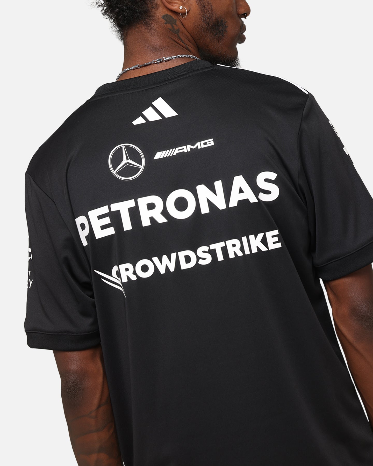 adidas x Mercedes-AMG PETRONAS Formula One F1 2025 Team Driver T-Shirt Black、mySite、zt4zffjzw