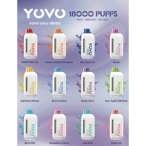 YOVO Ultra 18000 Puffs 15mL Disposable Vape、mySite、zt4zffjzw