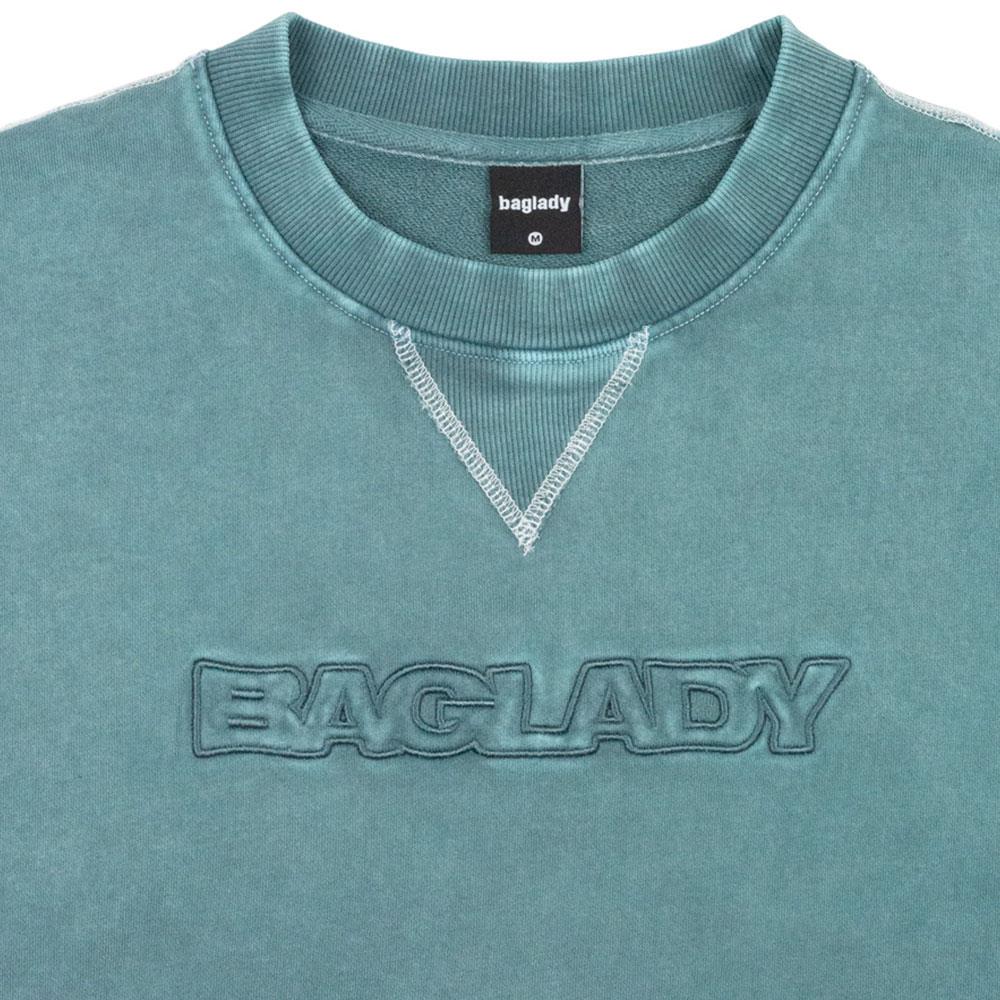  Baglady Acid Sweatshirt - Turquoise、mySite、merchandisen