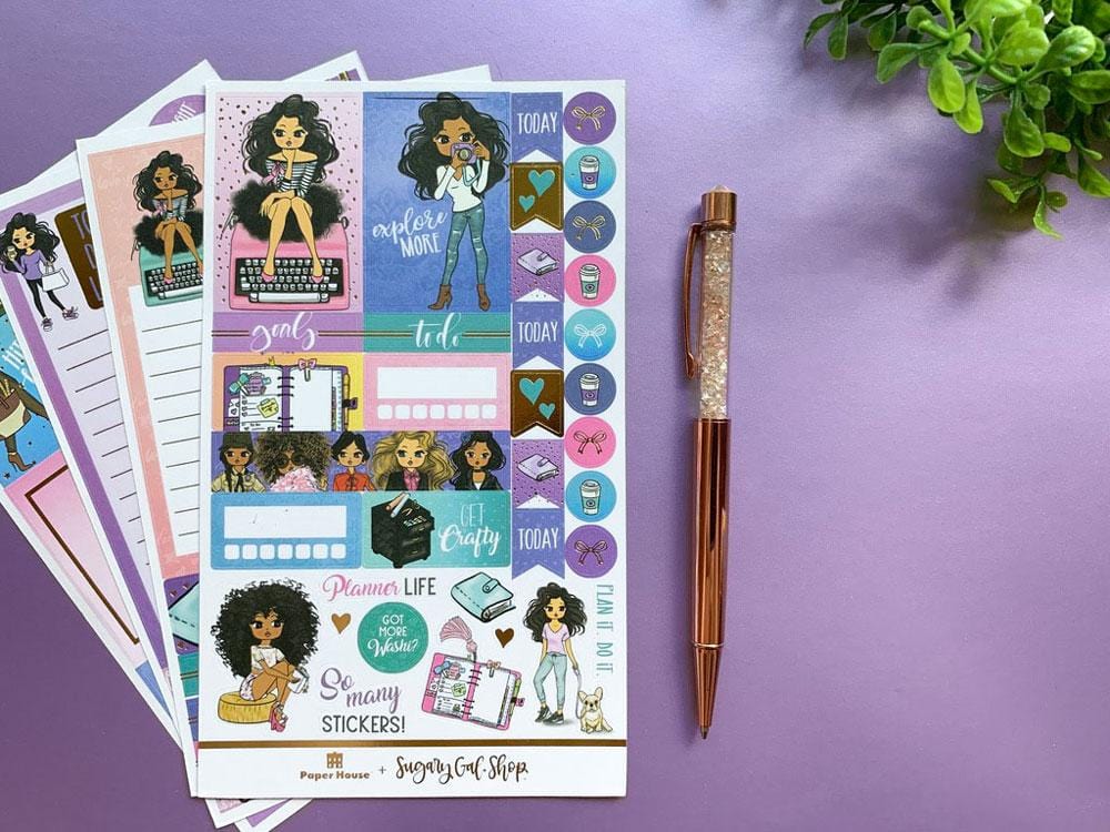  Planner Stickers - Planner Girl Weekly Kit、mySite、ghnorth