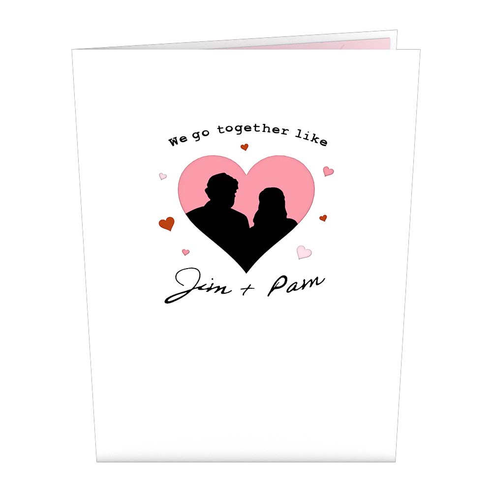 The Office We Go Together Like Jim and Pam Pop-Up Card、mySite、solidvoid