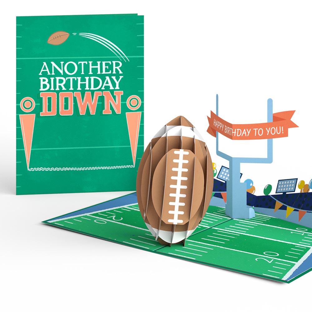 Another Birthday Down Football Pop-Up Card、mySite、solidvoid