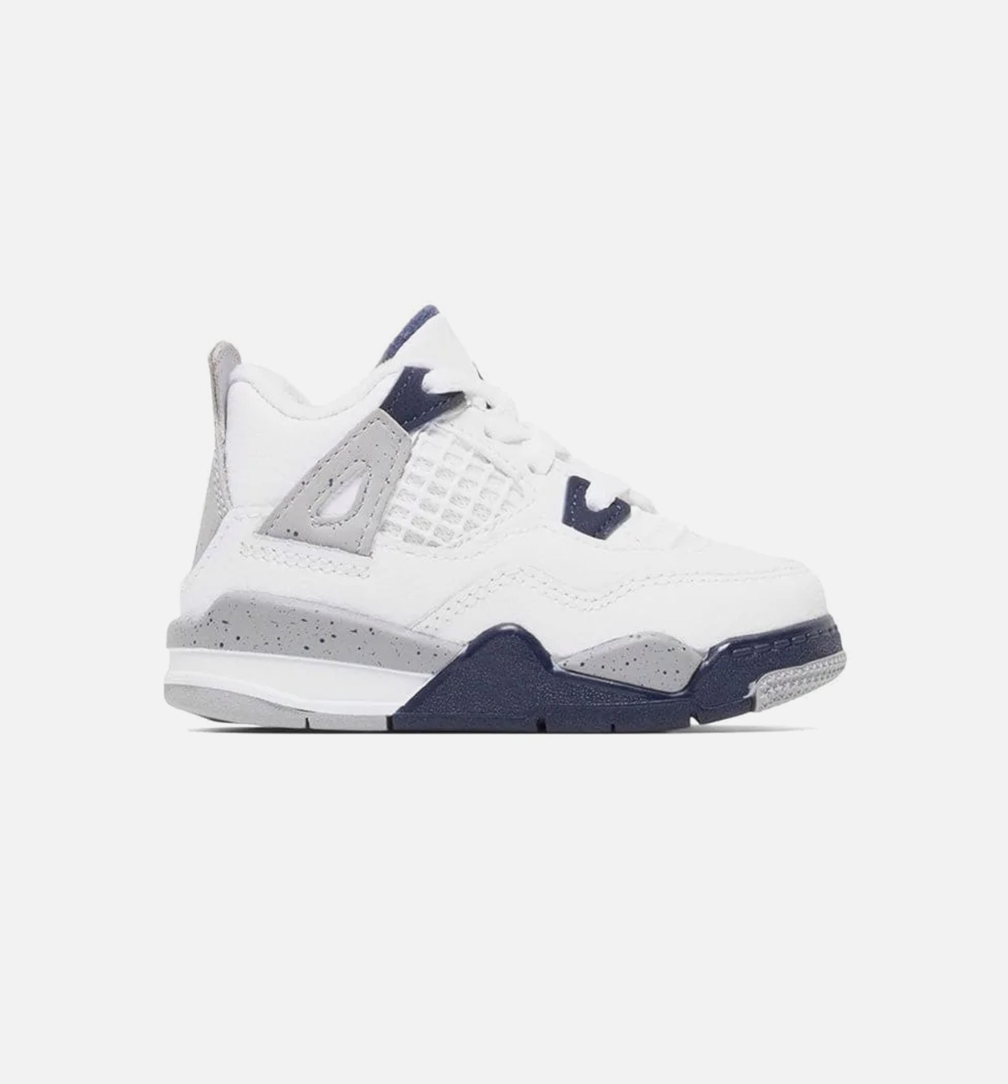 Air Jordan 4 Retro Midnight Navy Infant Toddler Lifestyle Shoe - White/Blue、mySite、dreamappss