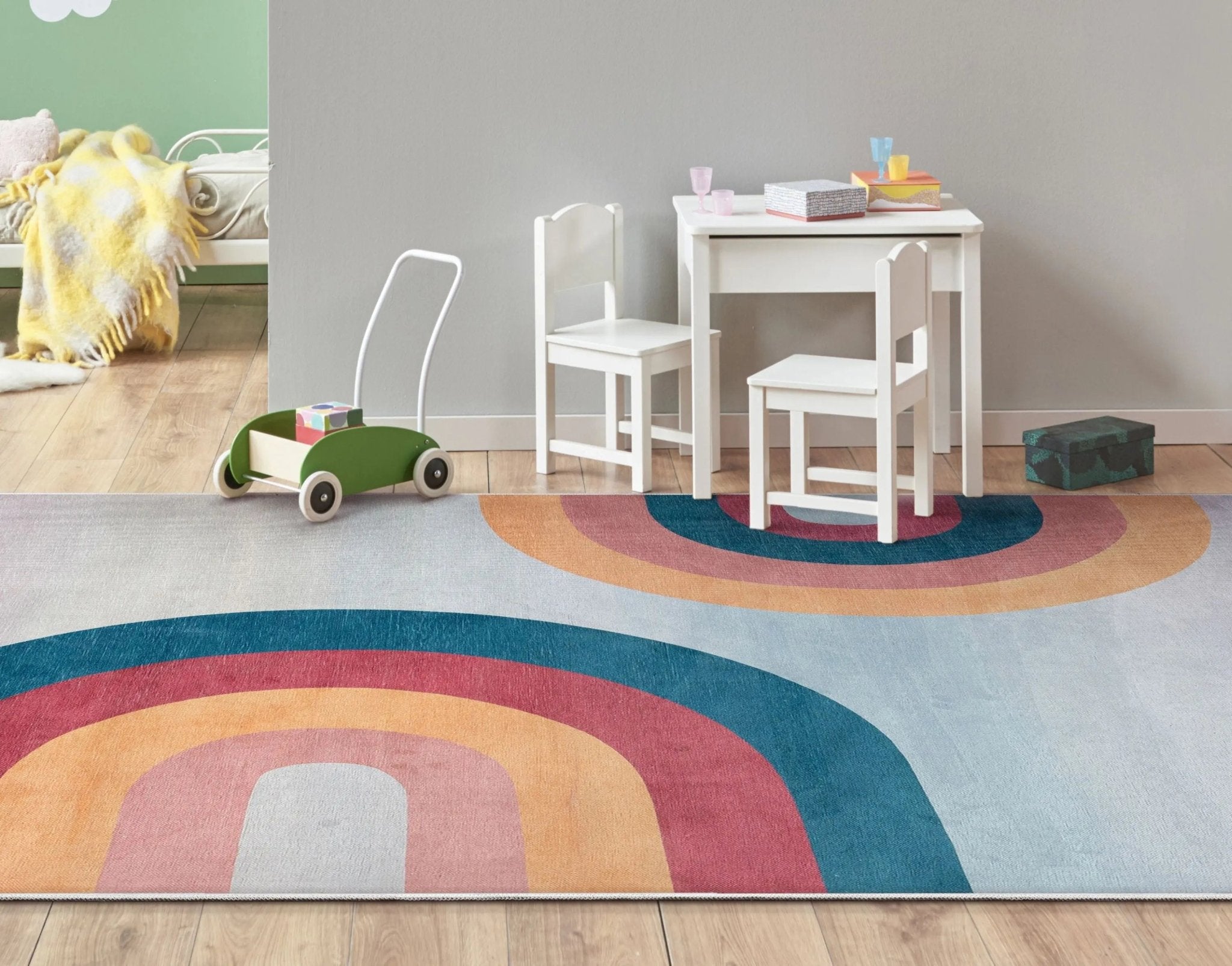 Kaleidoscope Rainbow Modern Multi Color Area Flat-Weave Rug、mySite、gigharbornorthrealestate