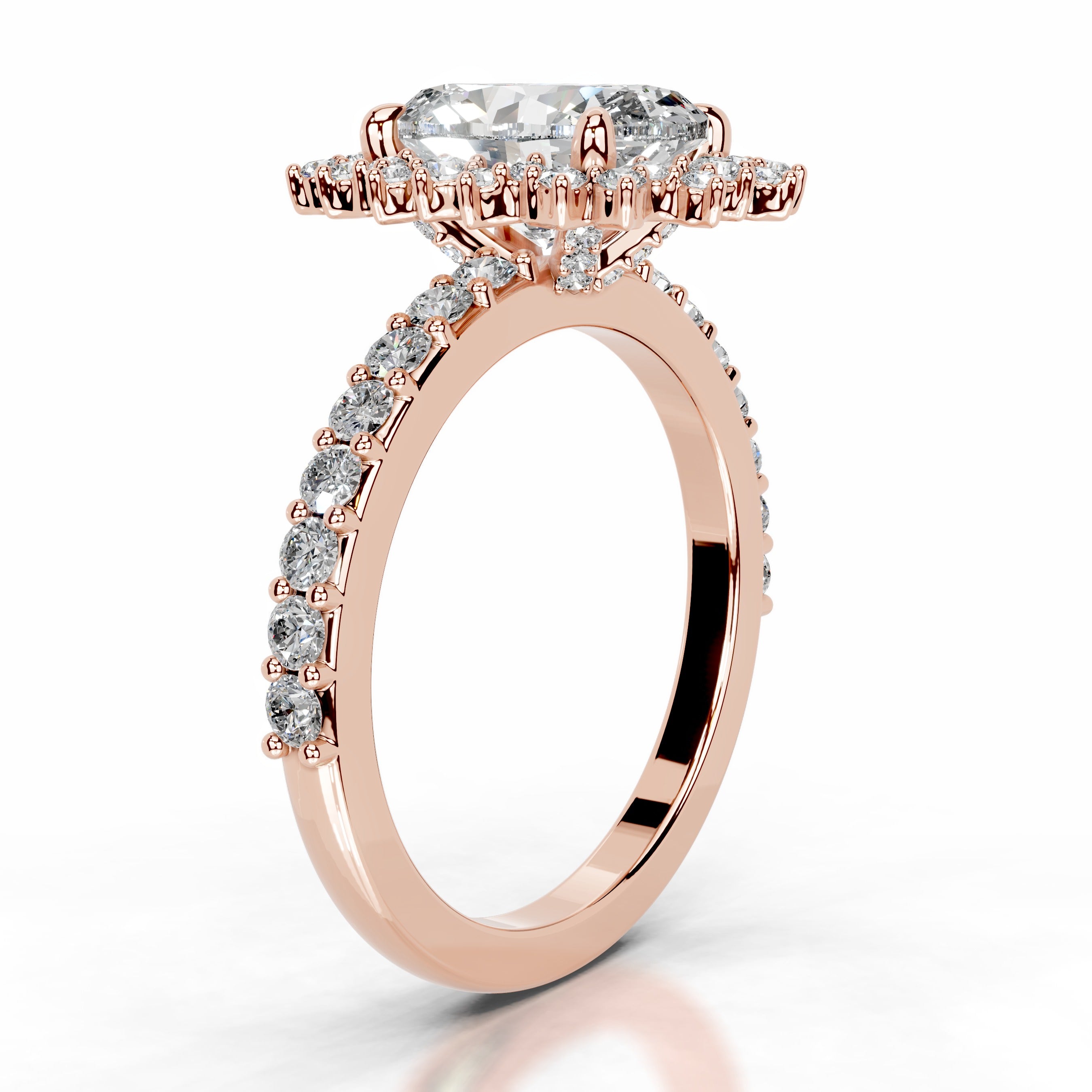 Gertrud Diamond Engagement Ring - 14K Rose Gold、mySite、hinf8tx79