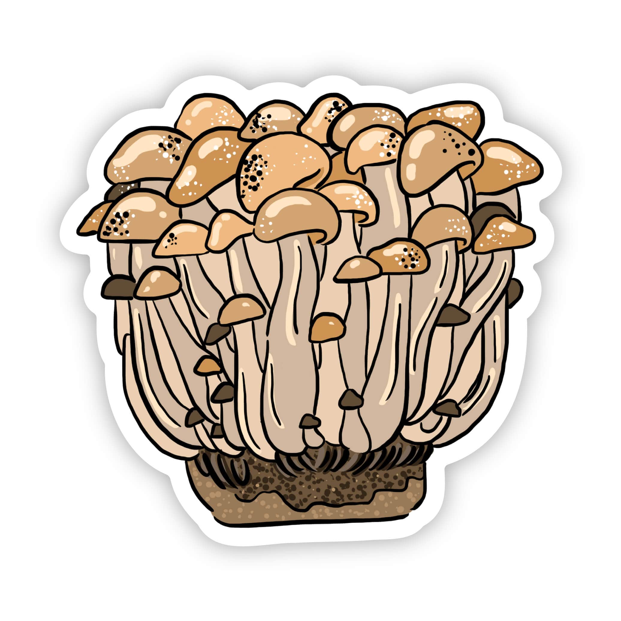  Colony of Mushrooms Sticker、mySite、elrpsem3k