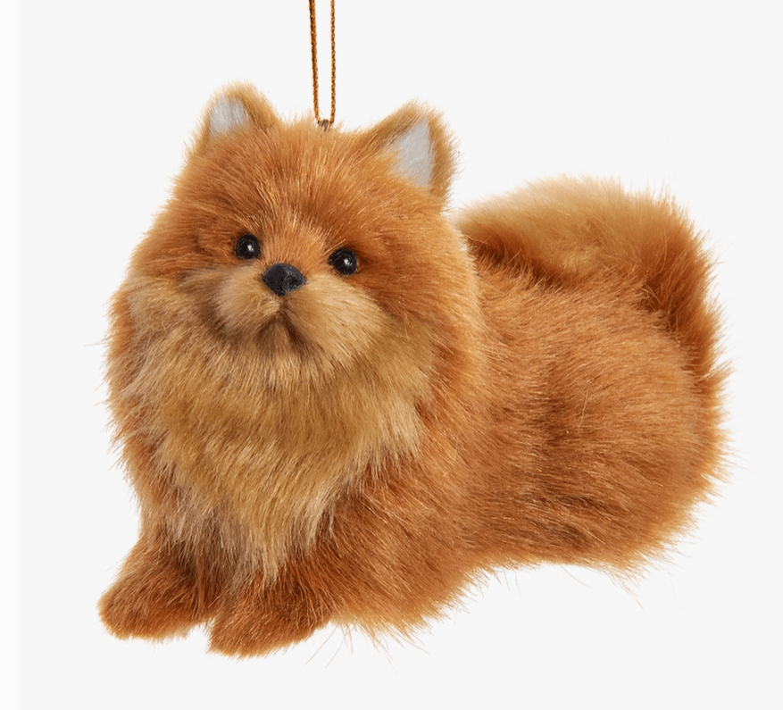Fluffy Dog Ornaments-Realistic Pups for Christmas Decoration、mySite、g9winljtr