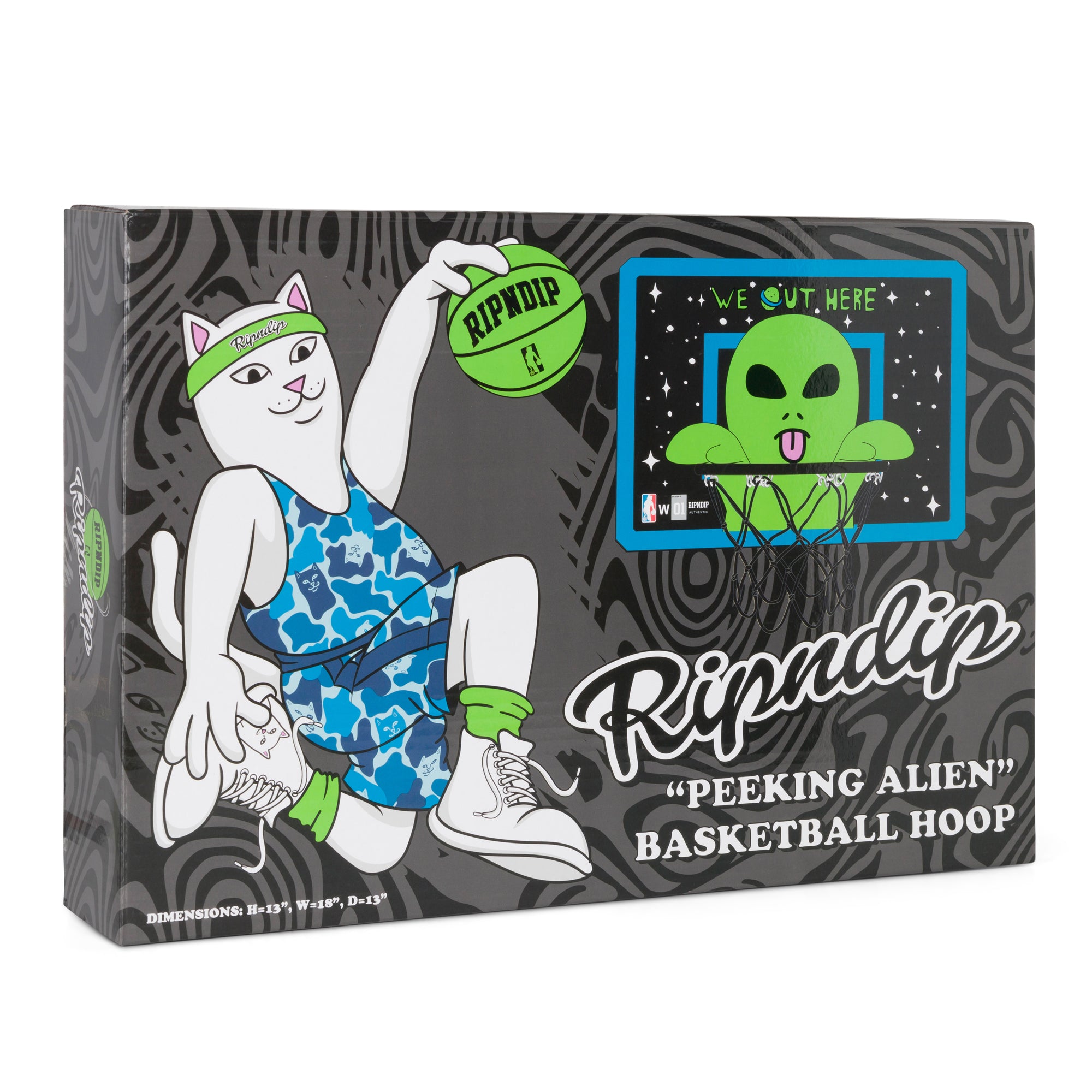  Peeking Alien Hanging Basketball Set (Black/Blue)、mySite、merchandisen