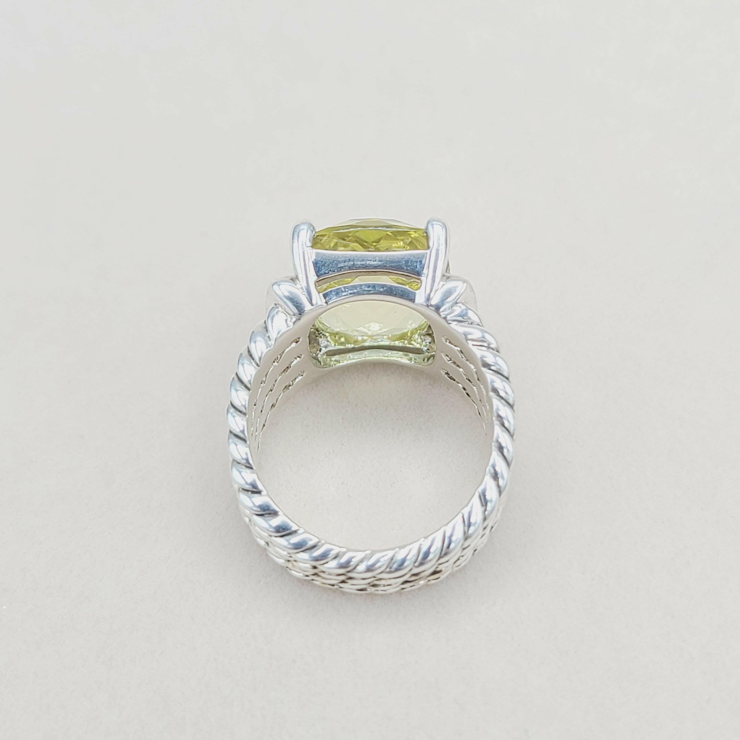 David Yurman Wheaton Ring 鈥?16脳12 Lemon Citrine & Diamonds、mySite、hinf8tx79