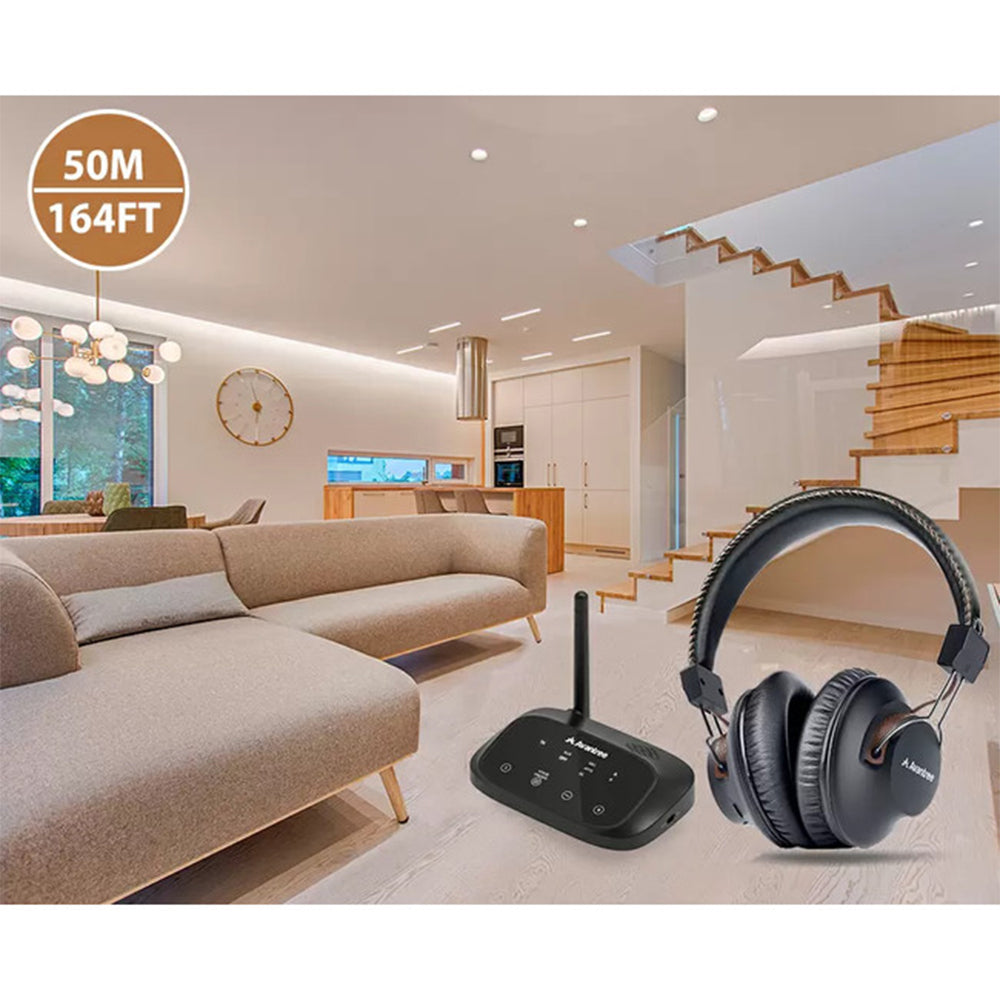 Avantree HT5009 Wireless Headphones for TV with Bluetooth Transmitter (50m Range)、mySite、camillekostekn