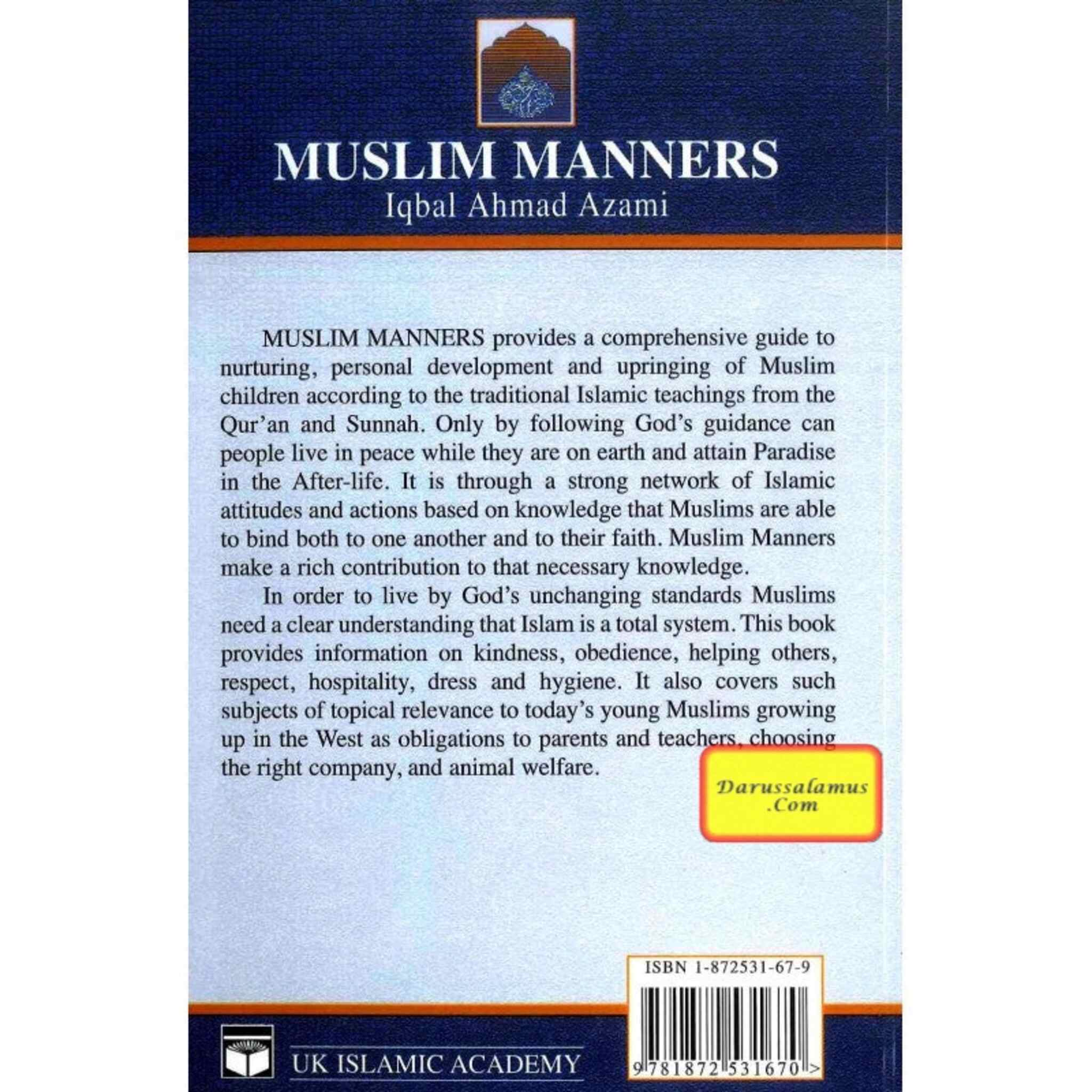 Muslim Manners By Iqbal Ahmad Azami、mySite、topwebapps