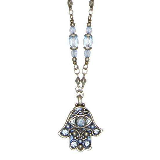Michal Golan Sky Blue Hamsa Necklace、mySite、topwebapps