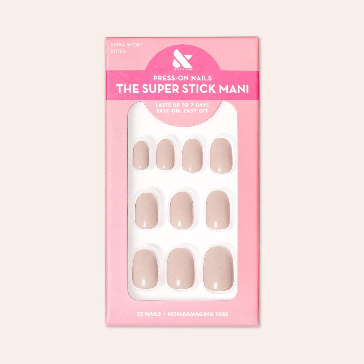 Kitten | Extra Short | Round - Tab Press-On、mySite、solidvoid