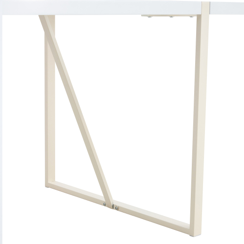 Rustic Industrial Rectangular Wood Dining Table For 4-6 Person, With 1.5" Thick Engineered Wood color Tabletop and Black Metal Legs,Desk For Kitchen Dining Living Room, 55.1" x 31.4"x 29.9"1529W115172、、casual