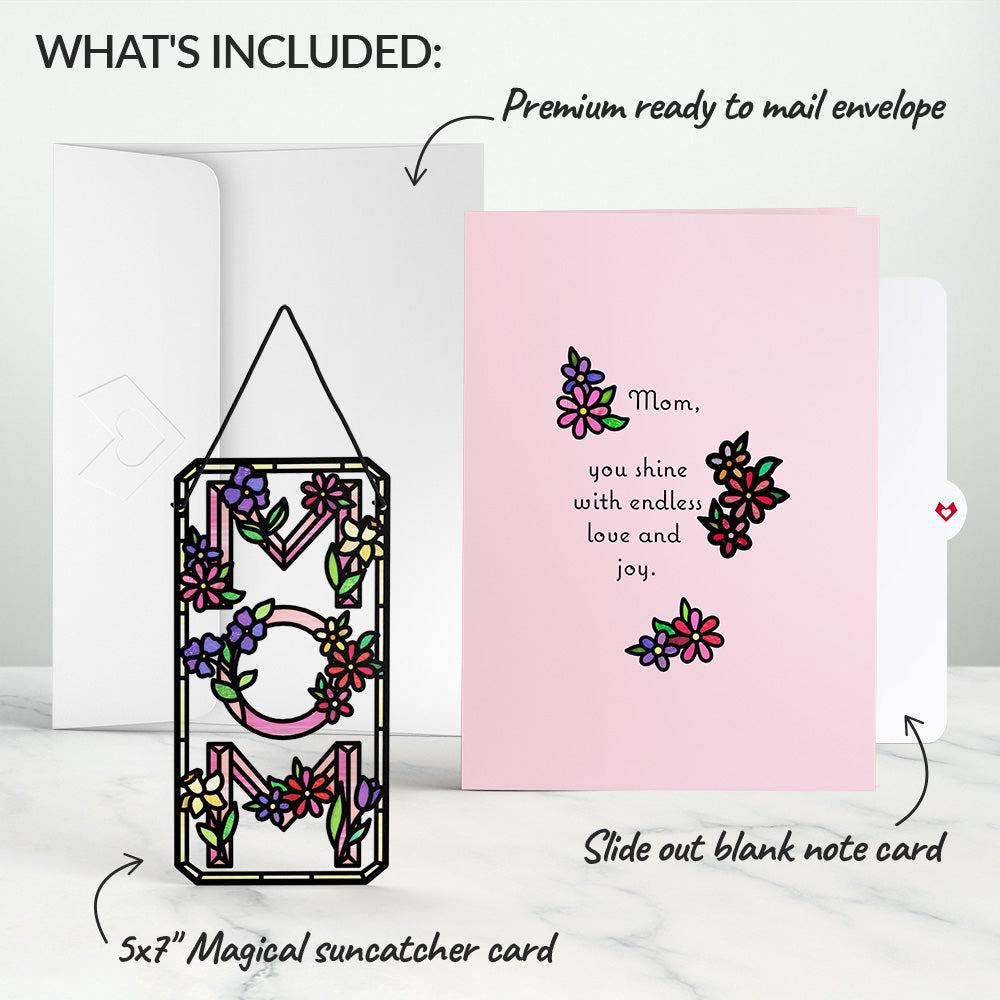 Floral Mom Suncatcher Card、mySite、solidvoid