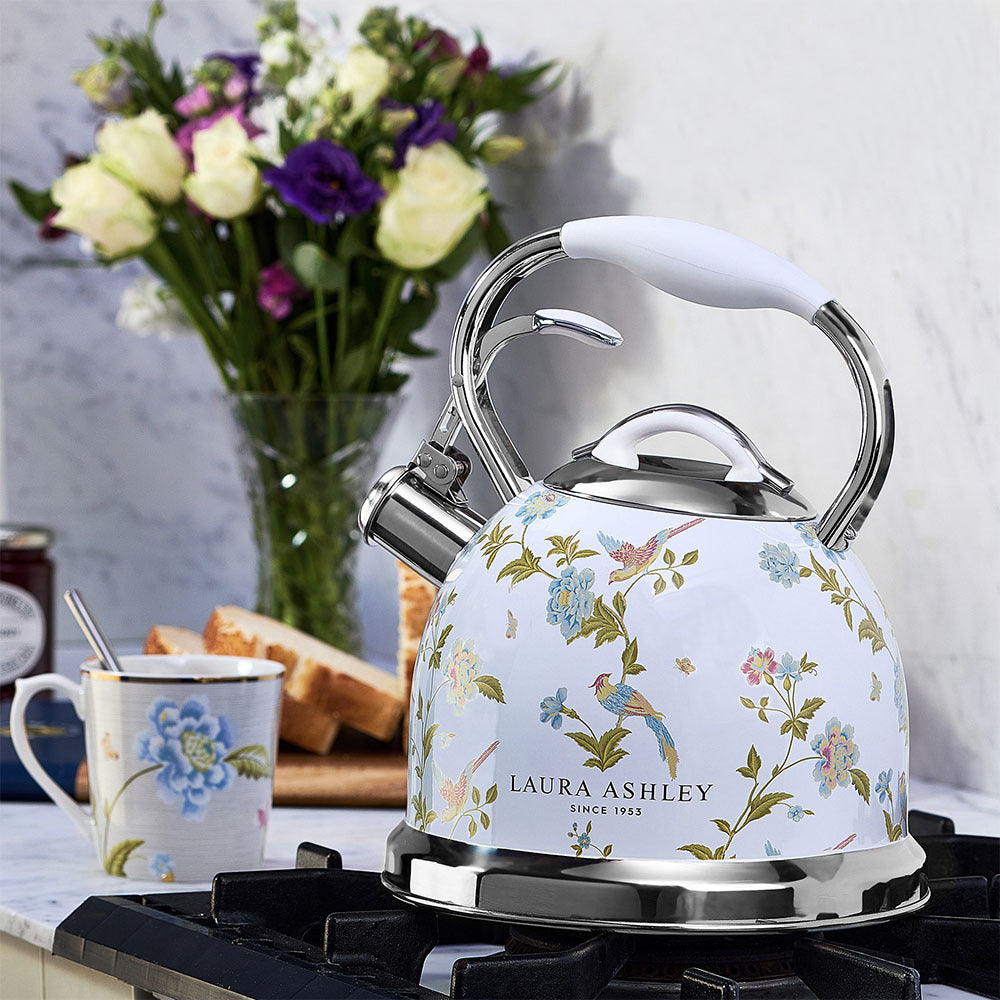 Laura Ashley Stove Top Kettle 2.5L - 10 Cup (Elveden White)、mySite、camillekostekn