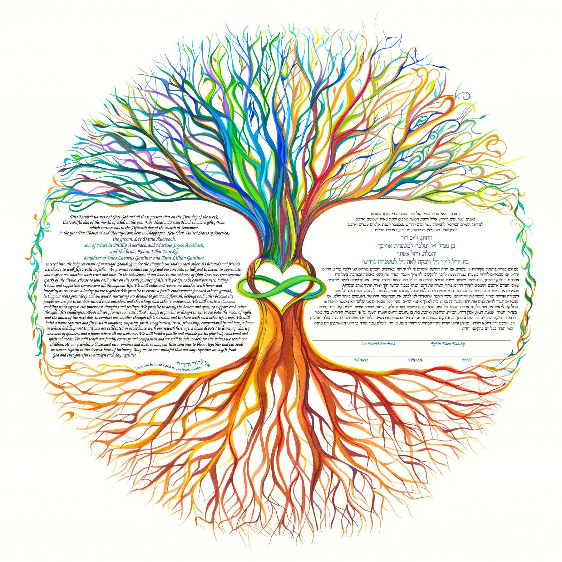  Tree of Life Ketubah ~ Infinity by Nava Shoham、mySite、elrpsem3k