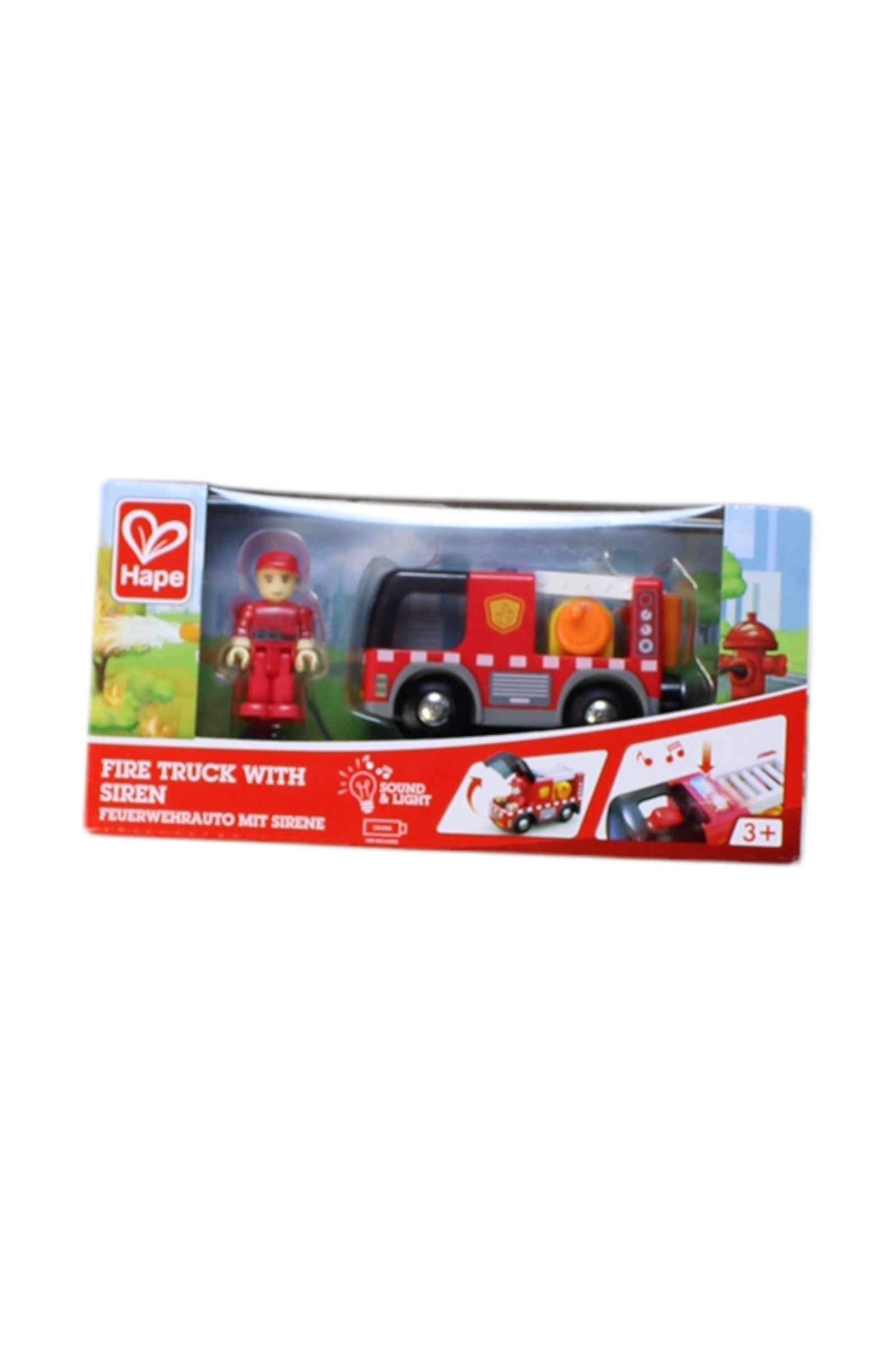 Hape Fire Truck With Siren - 3T、mySite、g9winljtr