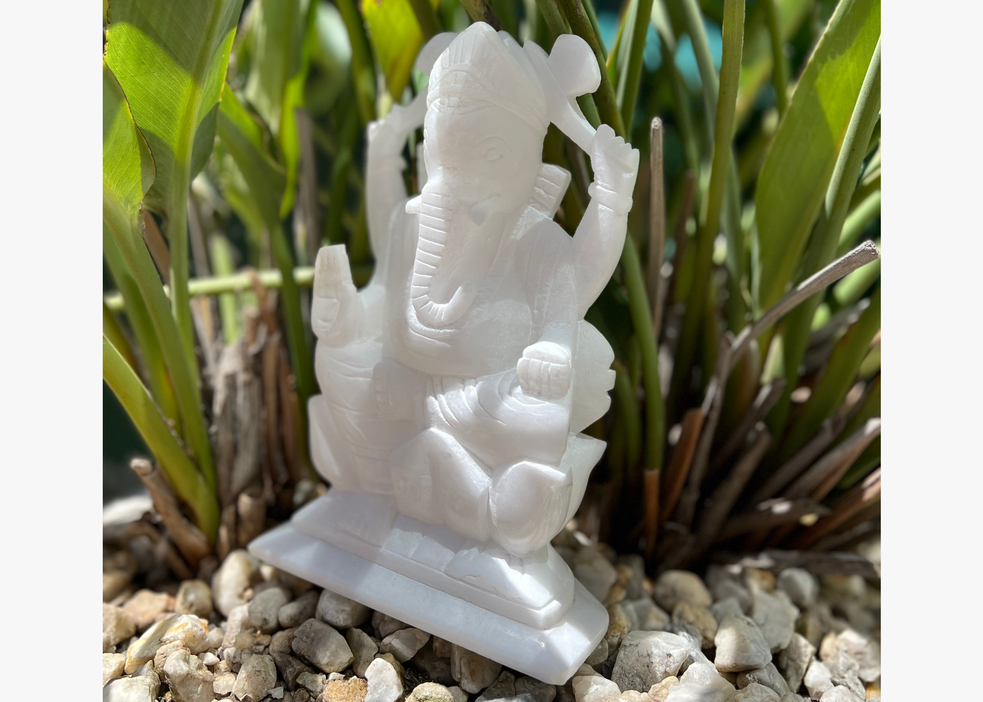 Ganesh Statue - White Marble (Small, 21cm)、mySite、topwebapps