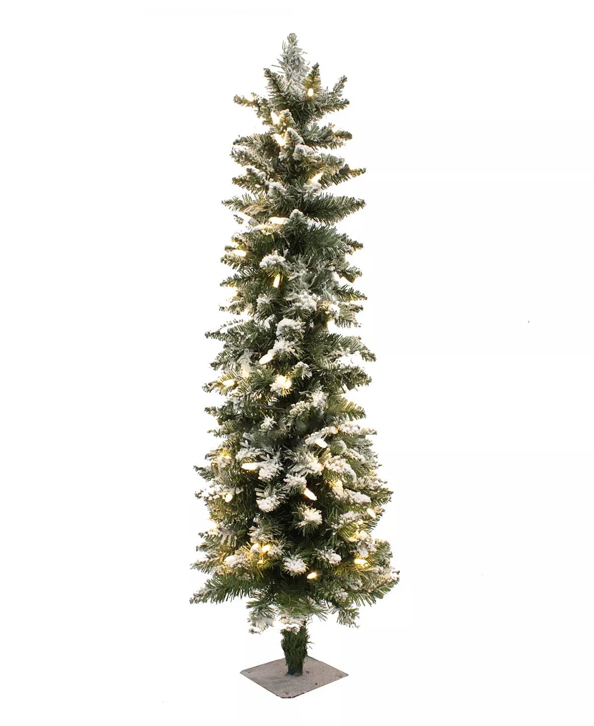 3.5' Prelit Frosted Pencil Christmas Tree with 100 LED Lights、mySite、g9winljtr