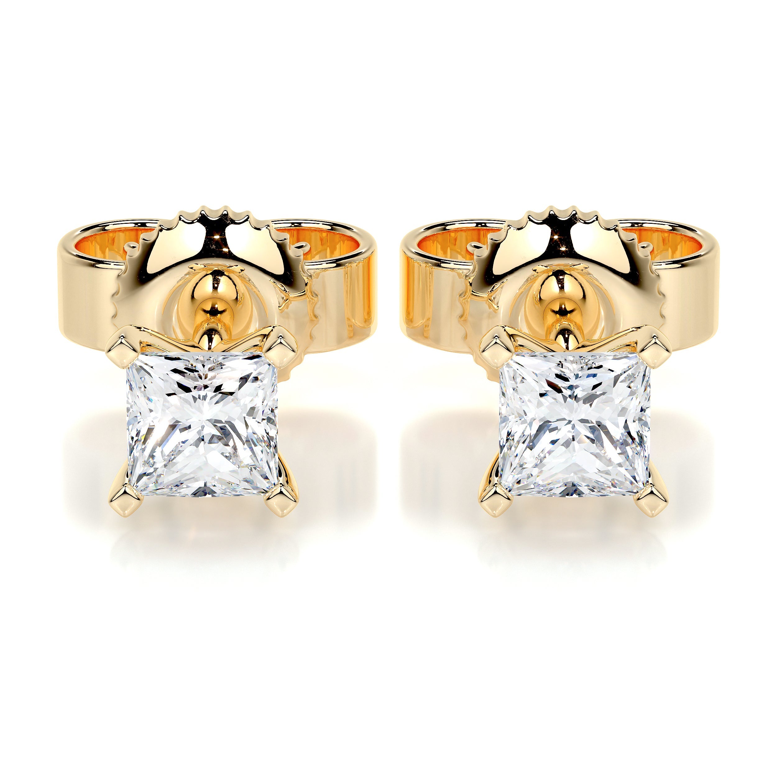 Magnolia Lab Grown Diamond Earrings -18K Yellow Gold、mySite、hinf8tx79