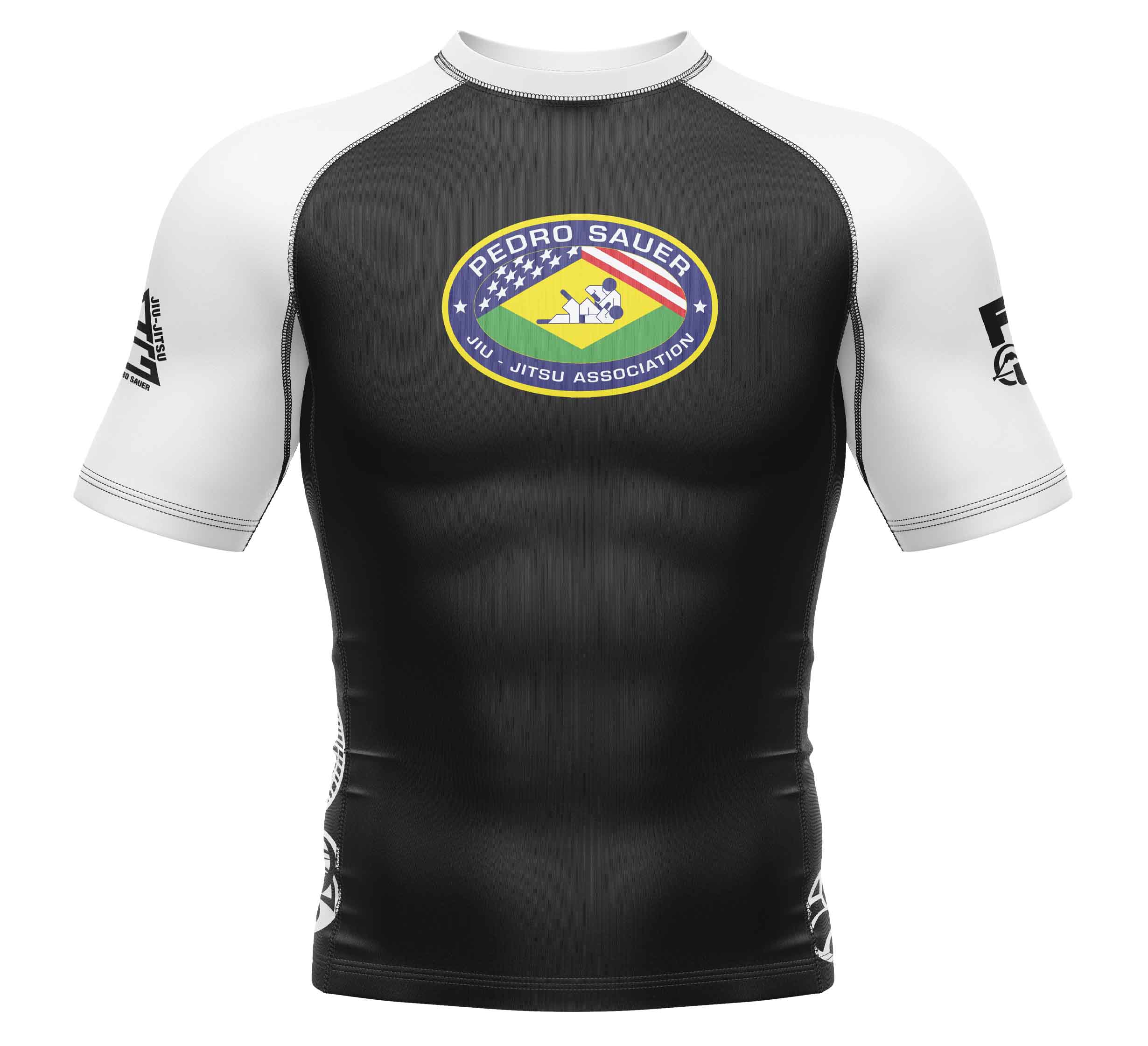 Pedro Sauer Ranked Short Sleeve Rashguard White、mySite、gigharbornorthrealestate