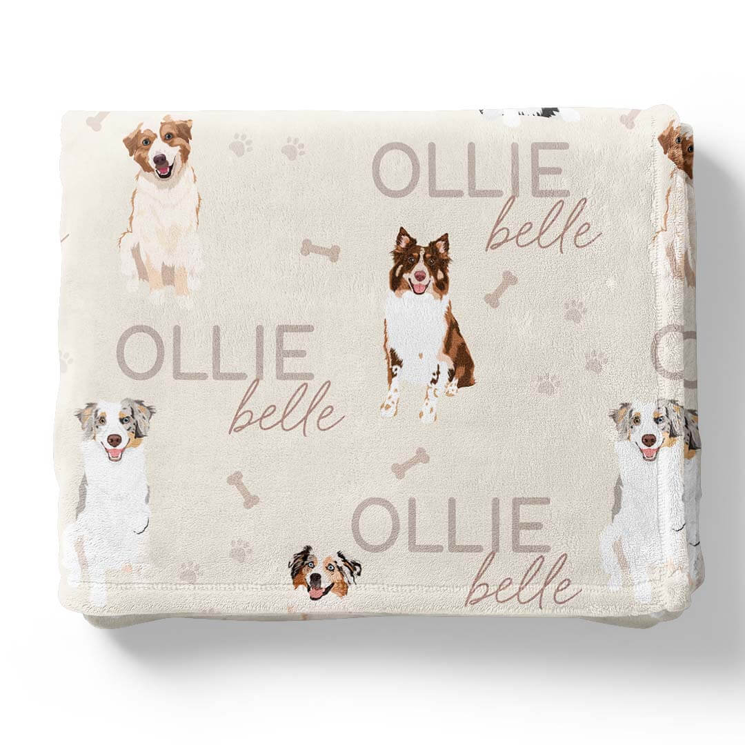  Personalized Kids Blanket | Australian Shepherd、mySite、layawaytickets