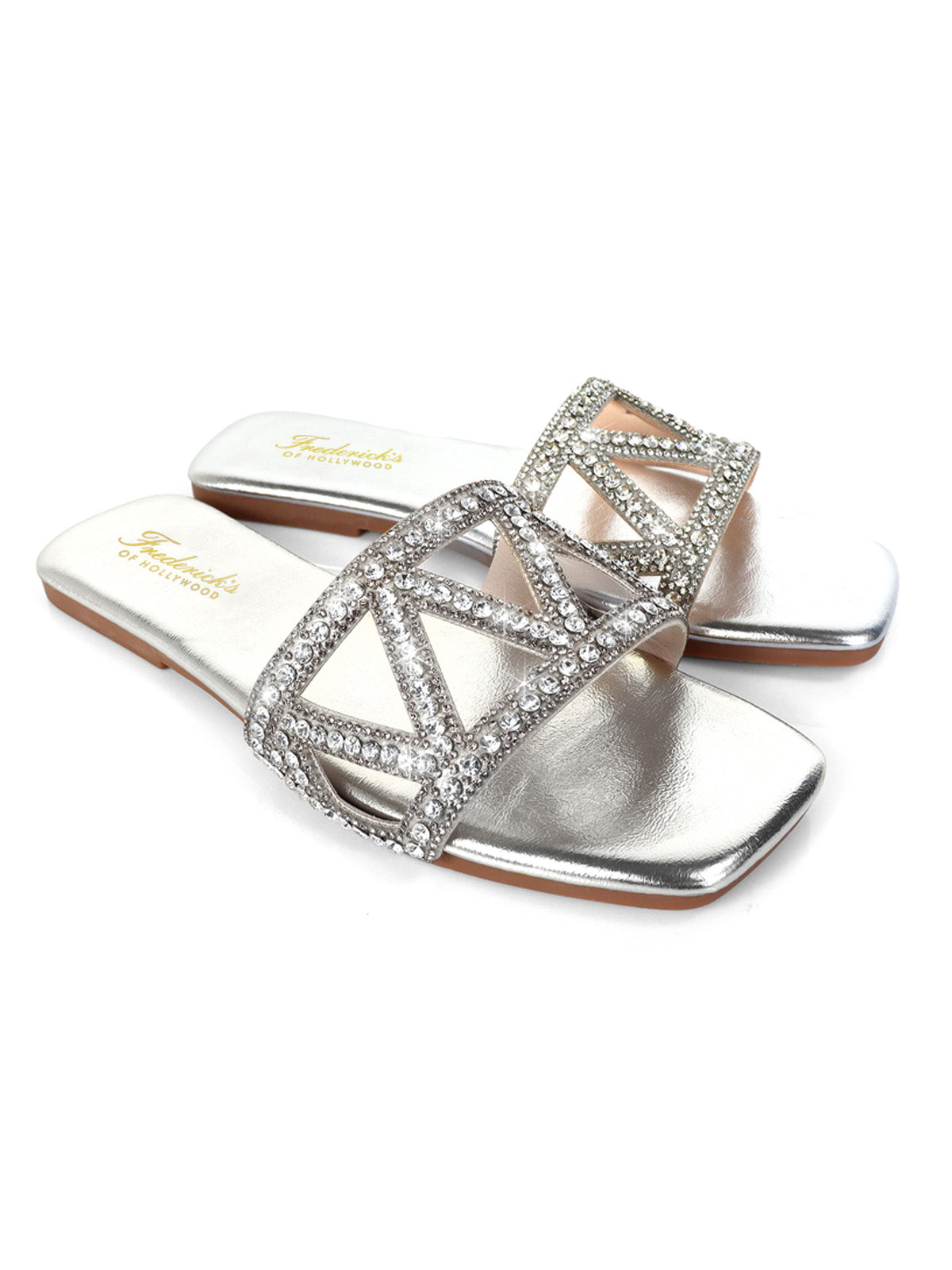 Lucy Rhinestone Flat Sandal、mySite、bengalsvssteelers
