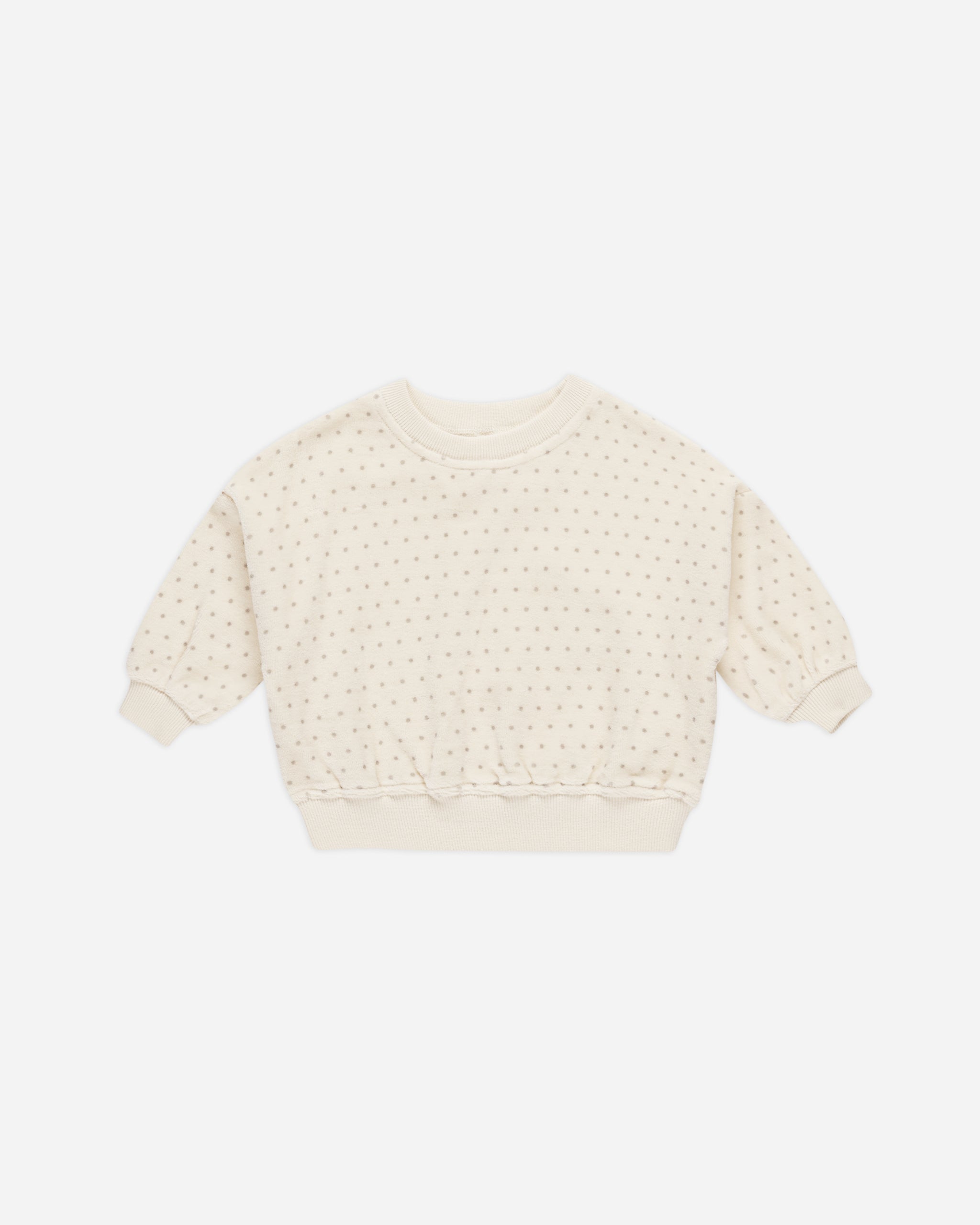  Velour Relaxed Sweatshirt || Polka Dot、mySite、layawaytickets