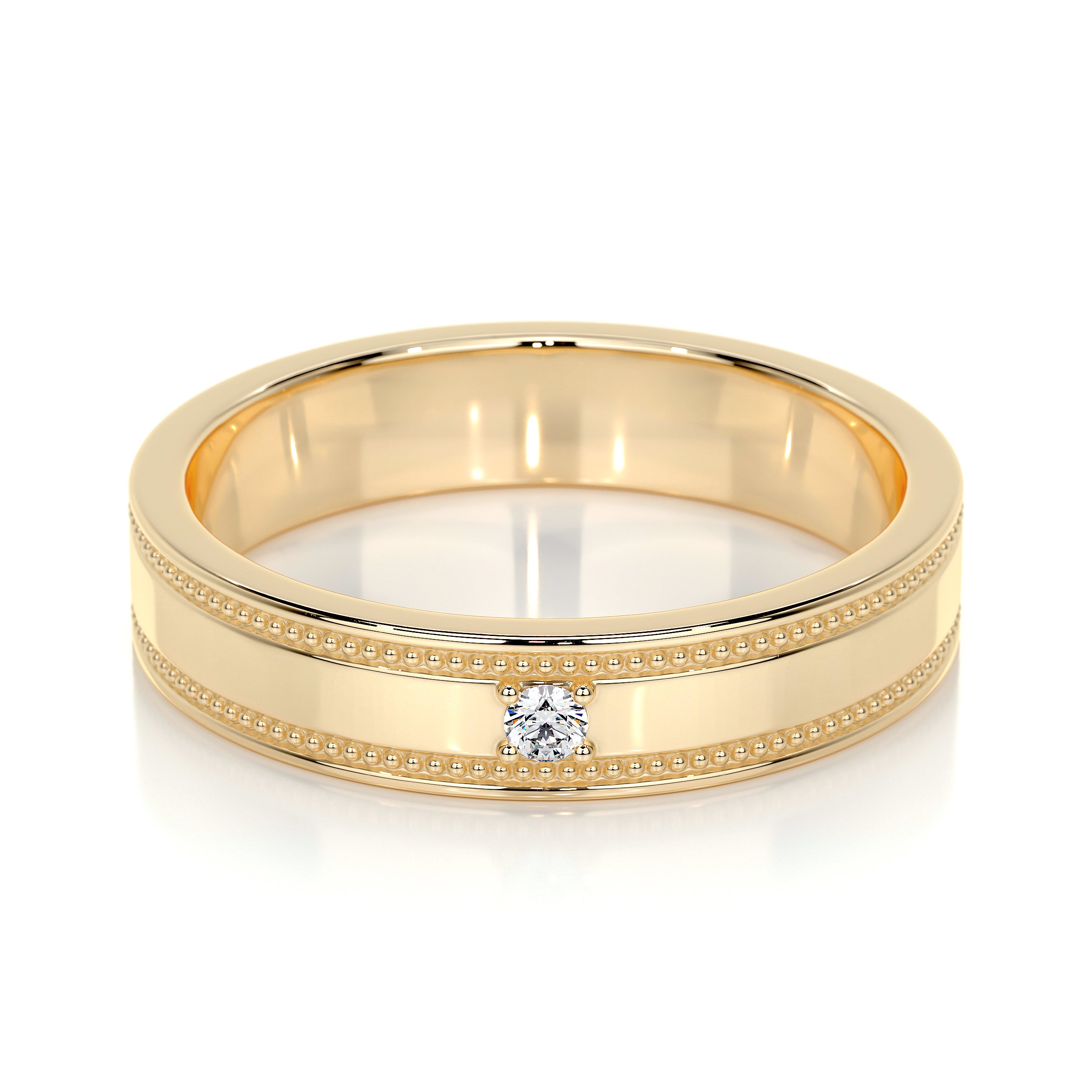 Sherry Lab Grown Diamond Wedding Ring (0.02 Carat) -18K Yellow Gold、mySite、hinf8tx79