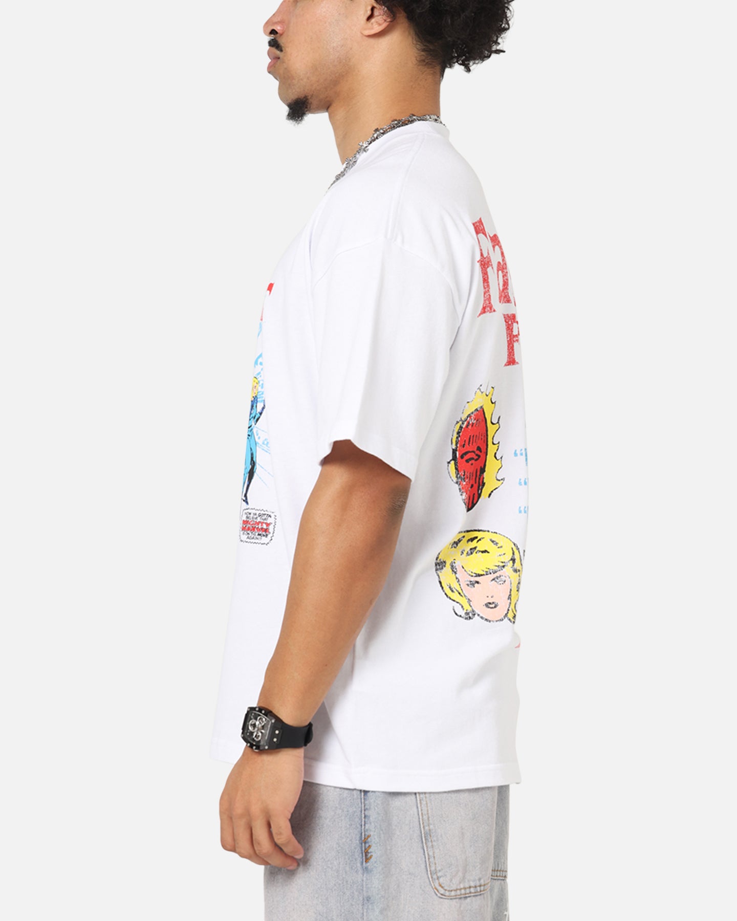 73 Studio Marvel Fantastic Four Group T-Shirt White、mySite、zt4zffjzw