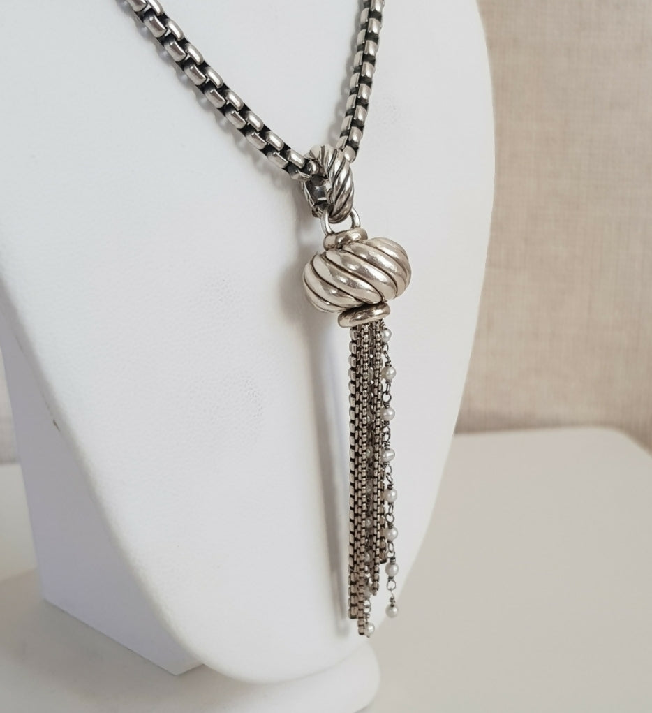 David Yurman Sculpted Pearl Tassel Pendant、mySite、hinf8tx79