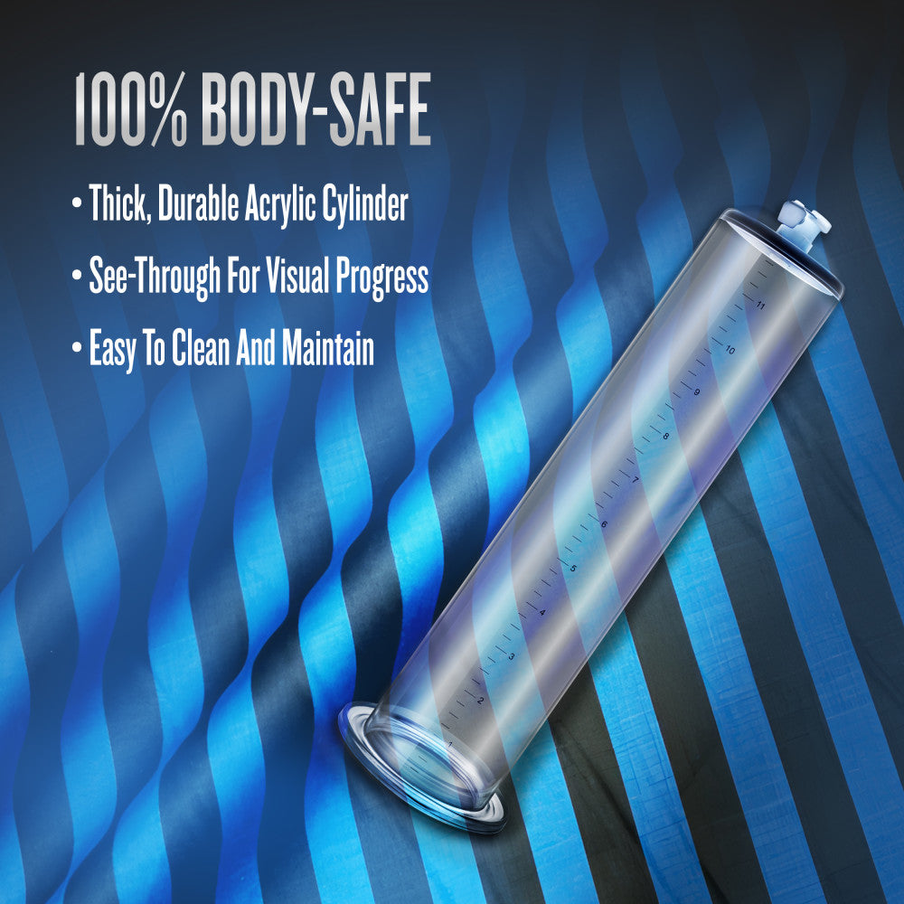 Performance By Blush® | 12 Inch x 2.75 Inch Penis Pump Cylinder - Clear、mySite、bottomscart